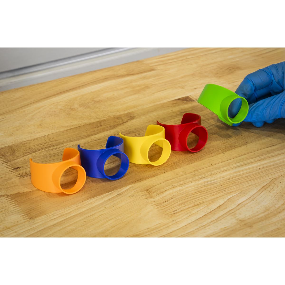 Sealey Pressure Sprayer Colour-Coded Caps 5pc 