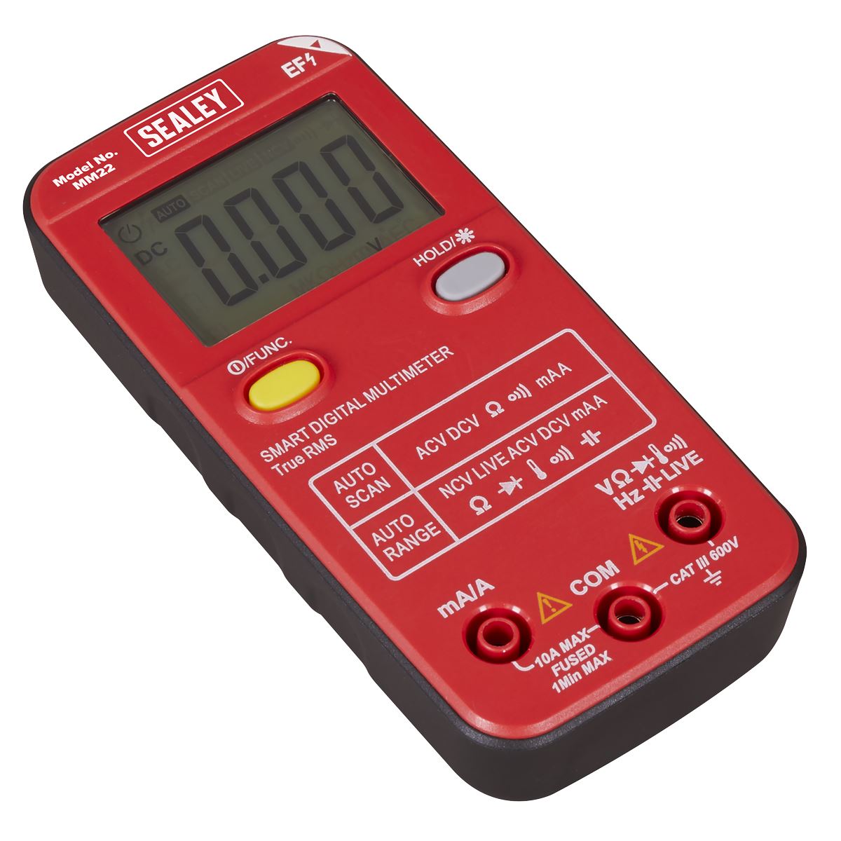 Sealey 13-Function Professional Smart Auto-Scanning Digital Multimeter  White Rose Tools