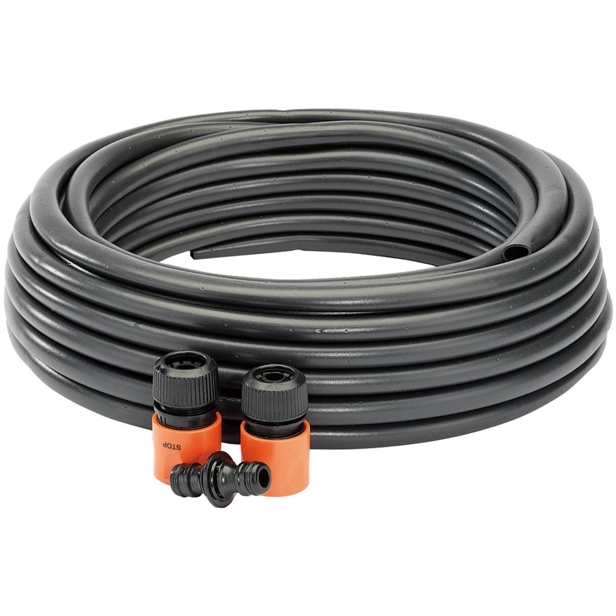 Draper Perforated Soaker Hose 12mm Bore 15m Black 68261  White Rose Tools