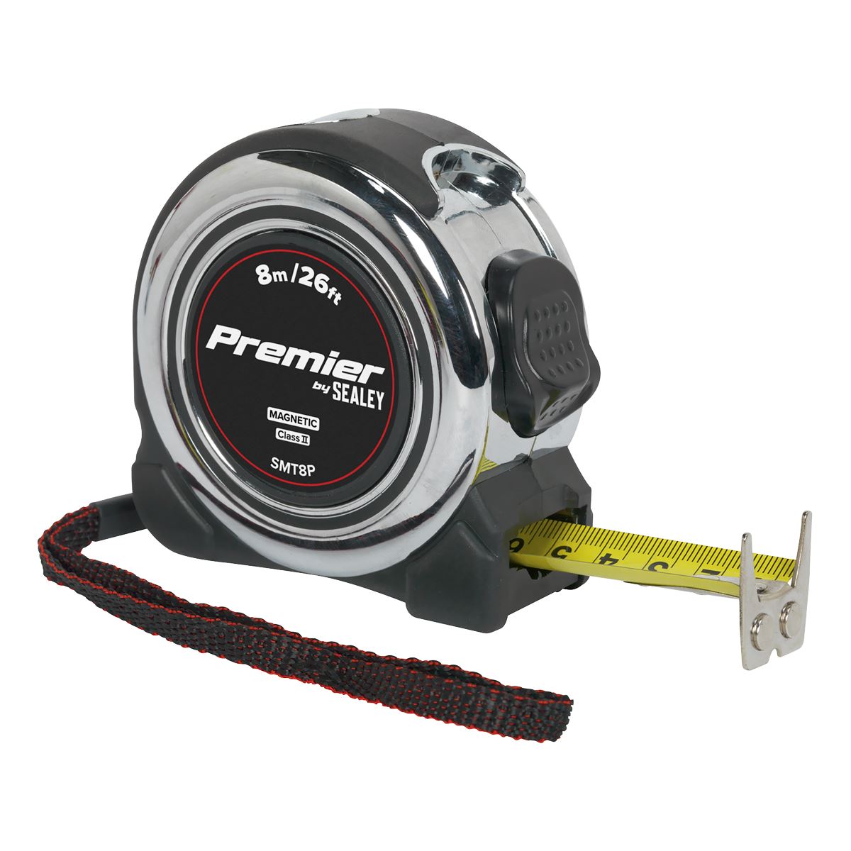 Sealey Professional Tape Measure Chrome Body 5m or 8m