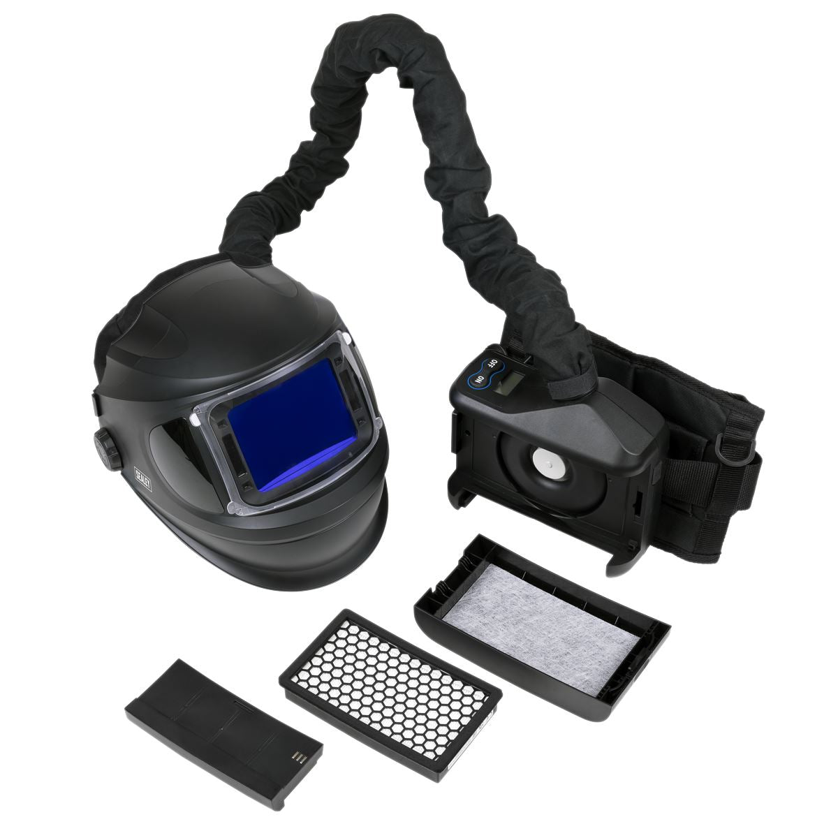 Sealey Auto Darkening Welding Helmet with TH3 Powered Air Purifying Respirator (PAPR)