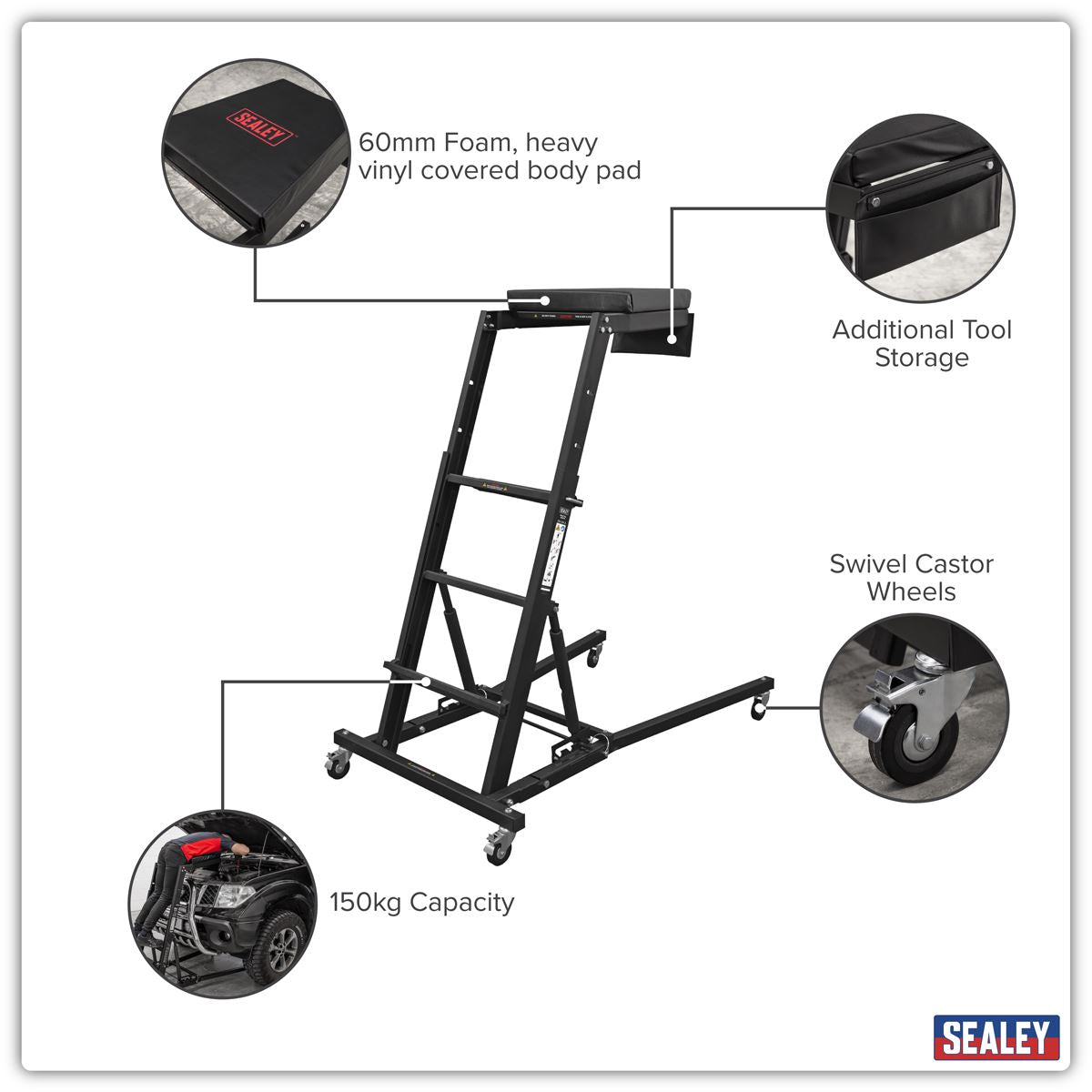 Sealey Topside Engine Bay Creeper