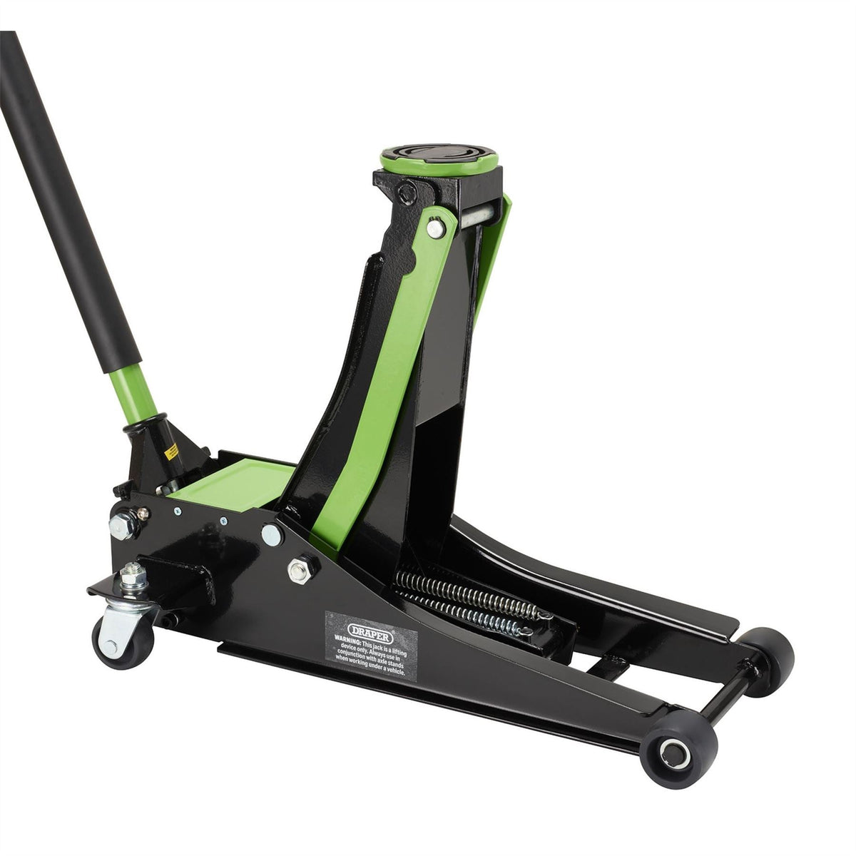Draper Trolley Jack 2.25 Tonne Green 28466  White Rose Tools