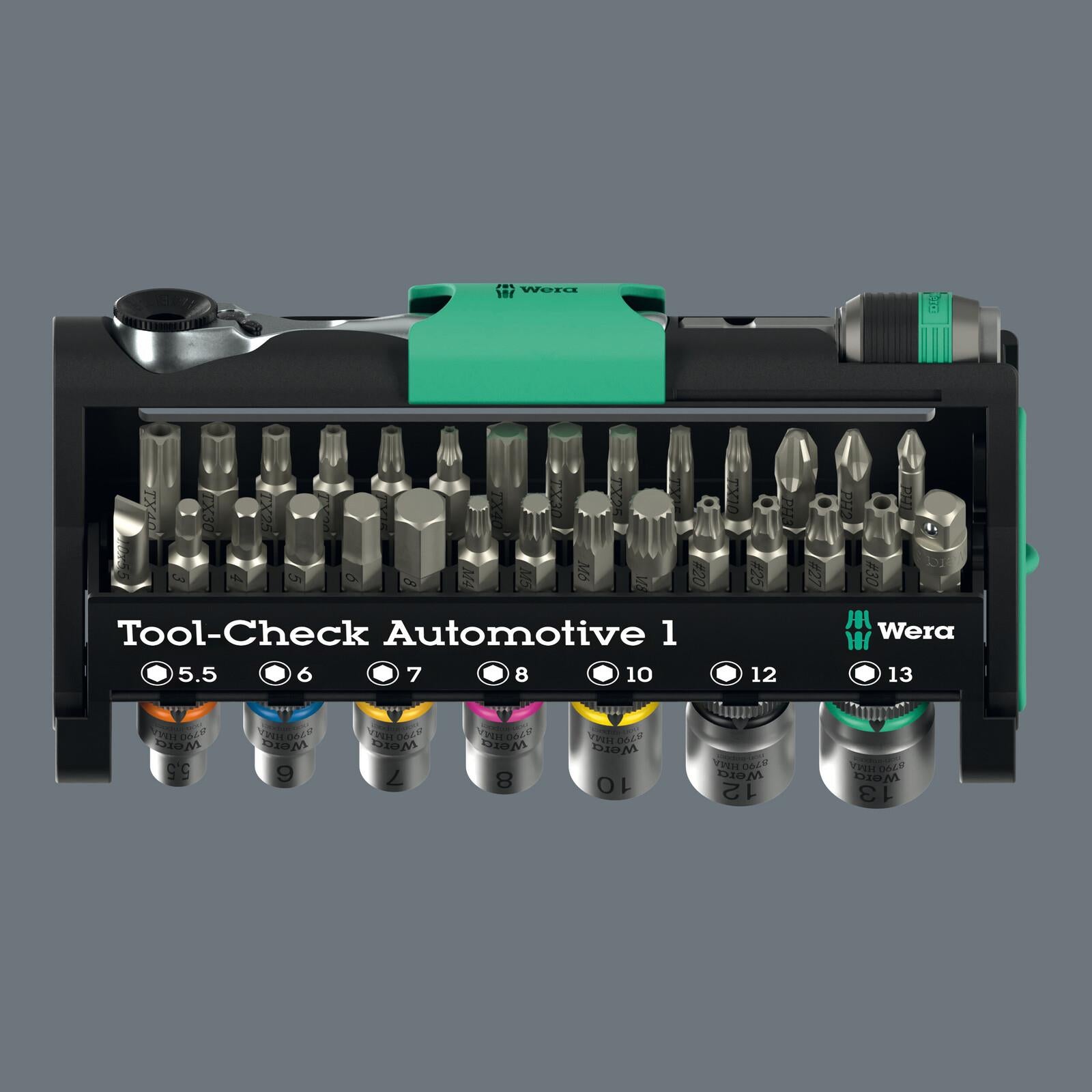 Wera Screwdriver Bits Bit Holder and Socket Set Tool Check Automotive 1 38 Pieces