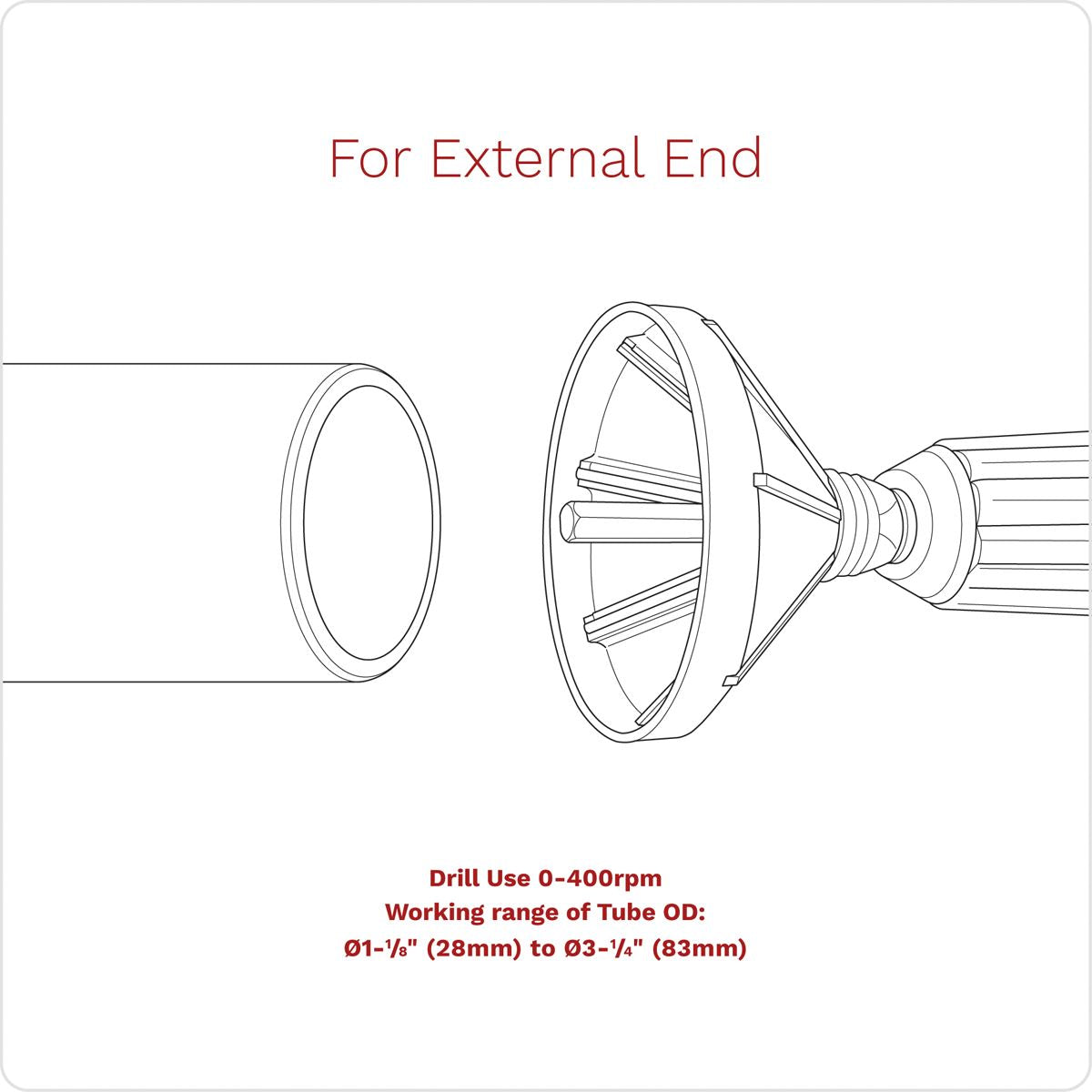 Sealey Internal & External 2-in-1 Deburring/Chamfer Tool Ø27-86mm  White Rose Tools