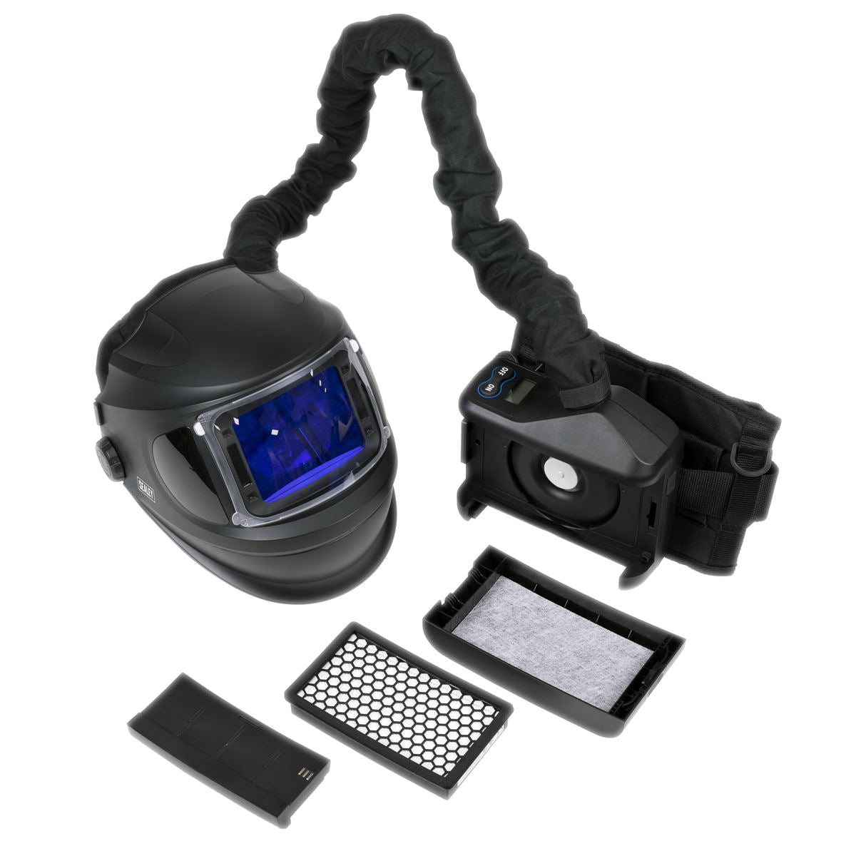 Sealey Auto Darkening Welding Helmet with TH3 Powered Air Purifying Respirator (PAPR) 
