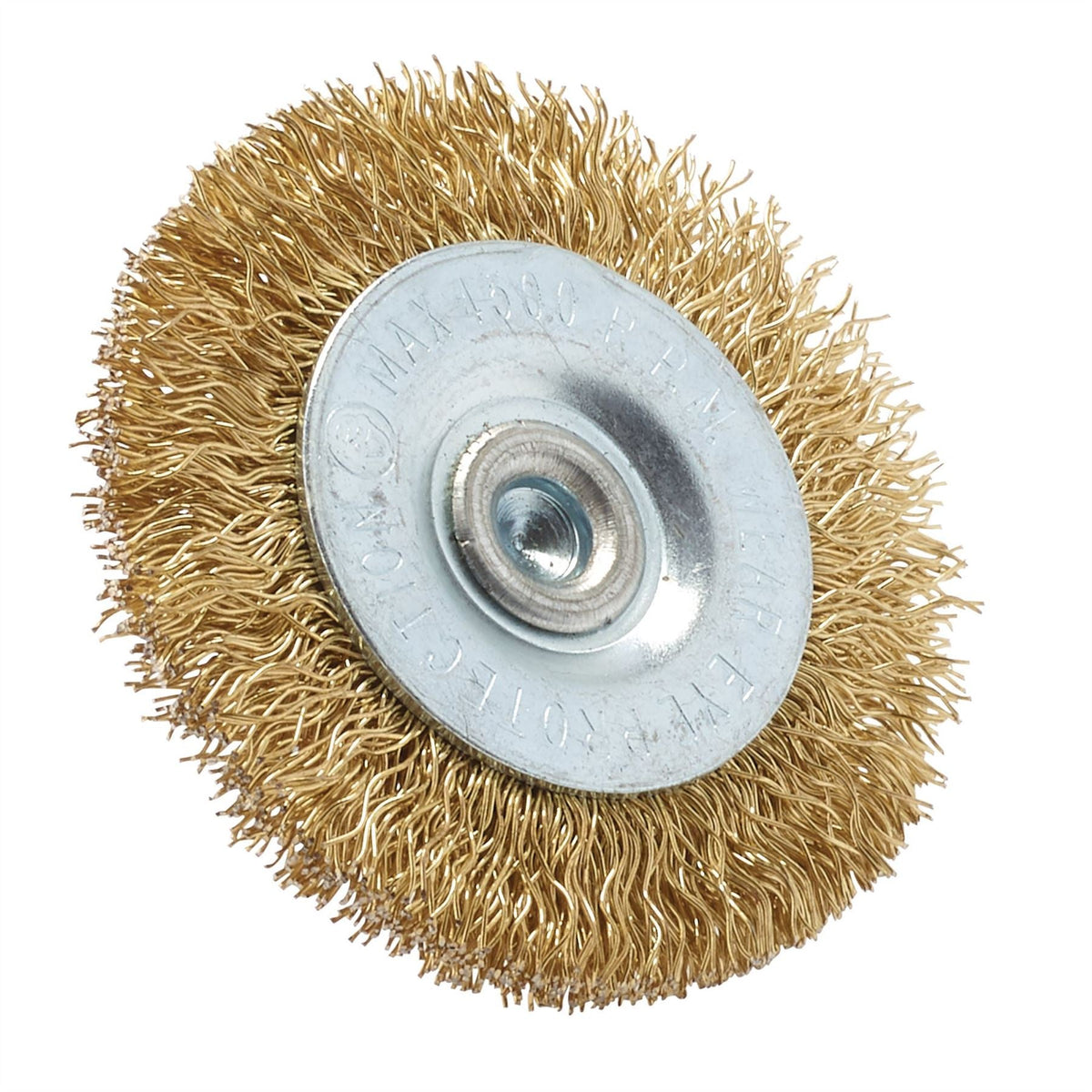 Draper Brassed Steel Crimped Wire Wheel Brush 50mm 41427  White Rose Tools