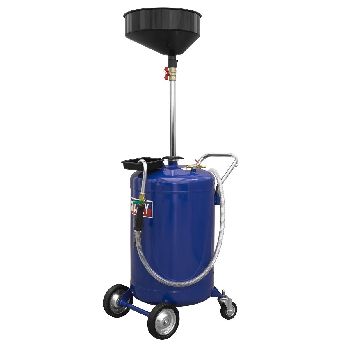 Sealey Mobile Oil Drainer 110L Air Discharge