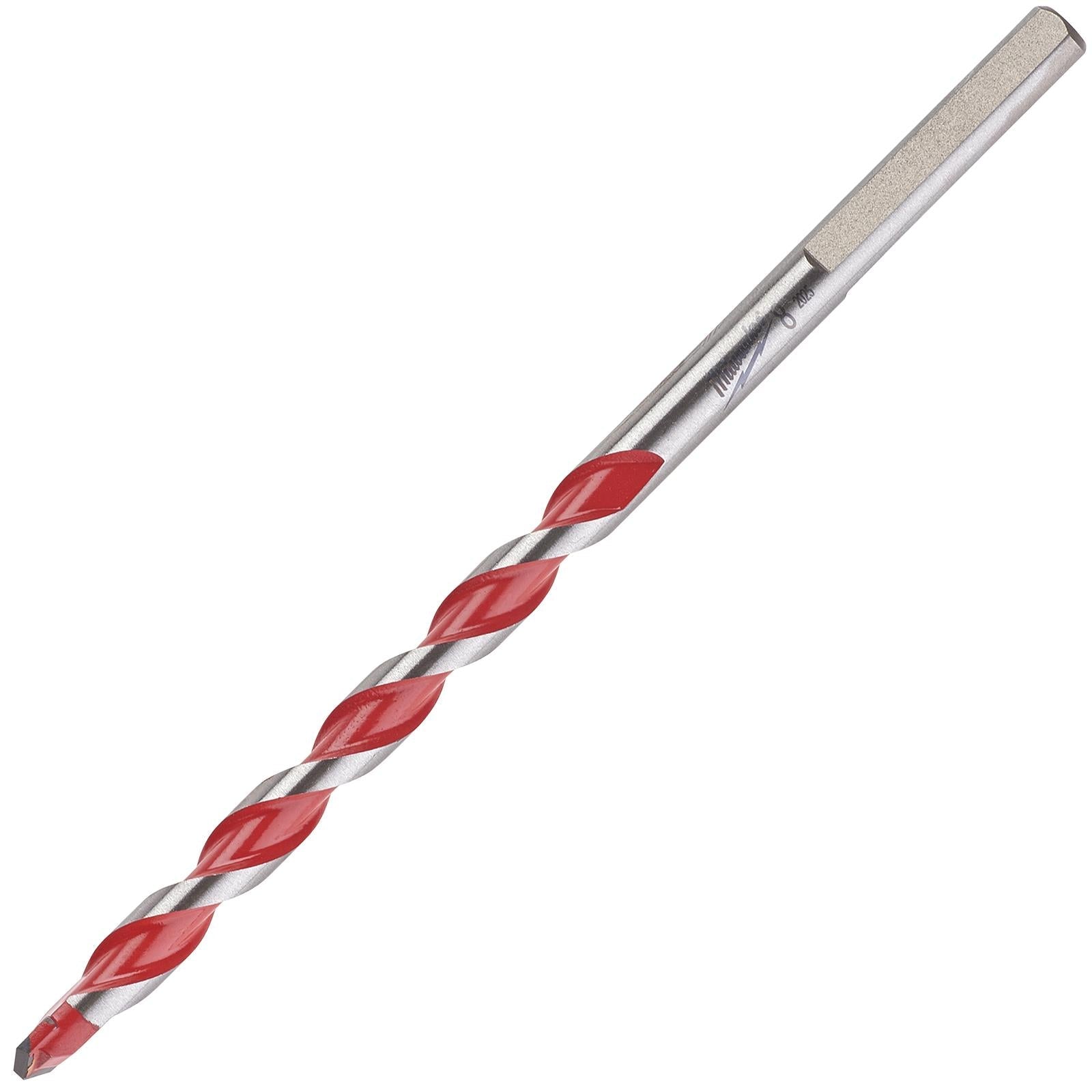 Milwaukee Premium Concrete Masonry Drill Bits 3 Flat Shank Hammer and Rotary 
