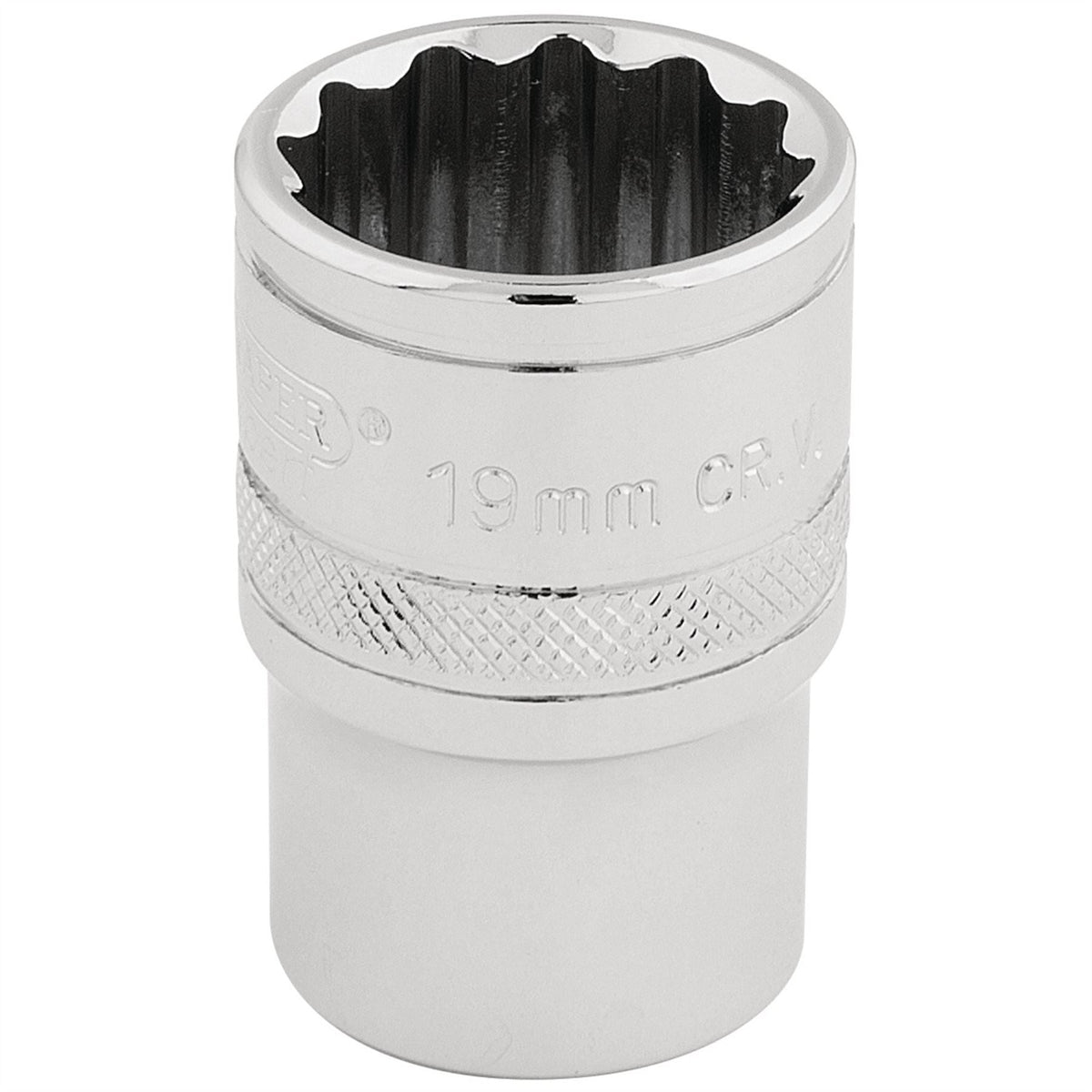 Draper Expert HI-TORQ® 12 Point Socket 1/2" Sq. Dr. 19mm 33231  White Rose Tools