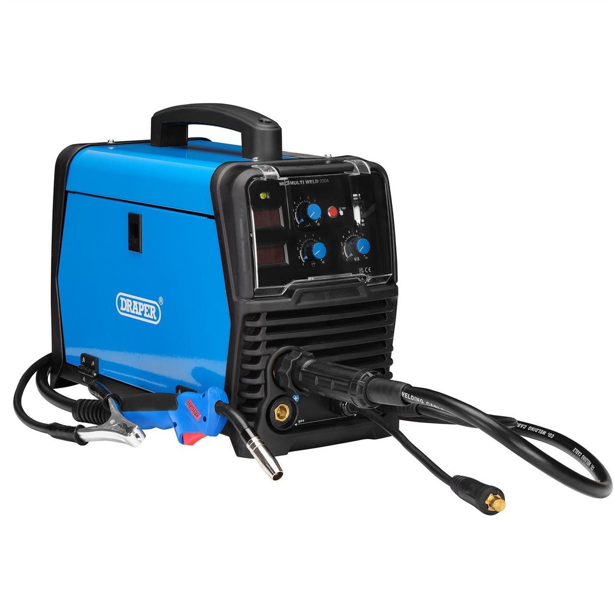 Draper Gas/Gasless MIG Inverter Multi-Welder 200A 70046  White Rose Tools