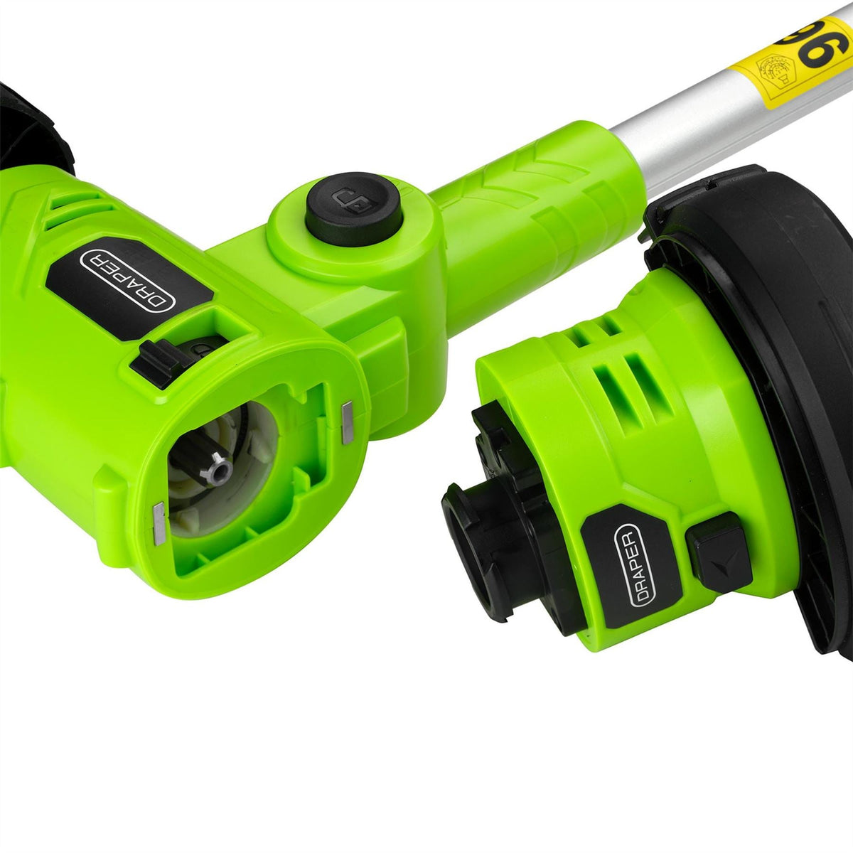 Draper 18V 4-in-1 Multi-Function Grass Trimmer 1 x 2.0Ah Battery 1 x Charger 31859  White Rose Tools