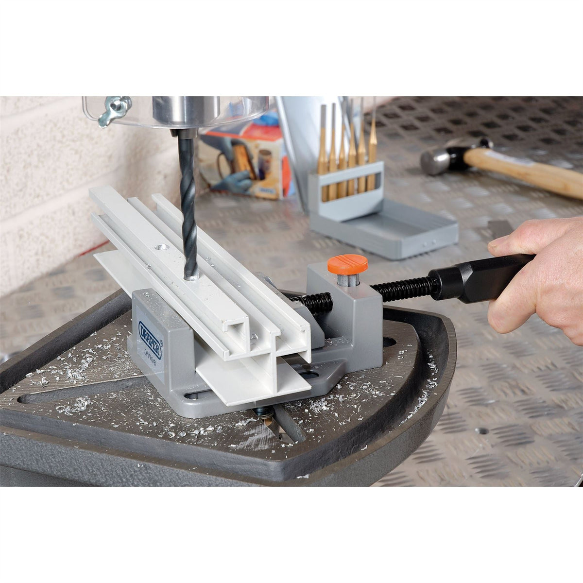 Draper Quick Release Drill Press Vice 70mm 40390  White Rose Tools
