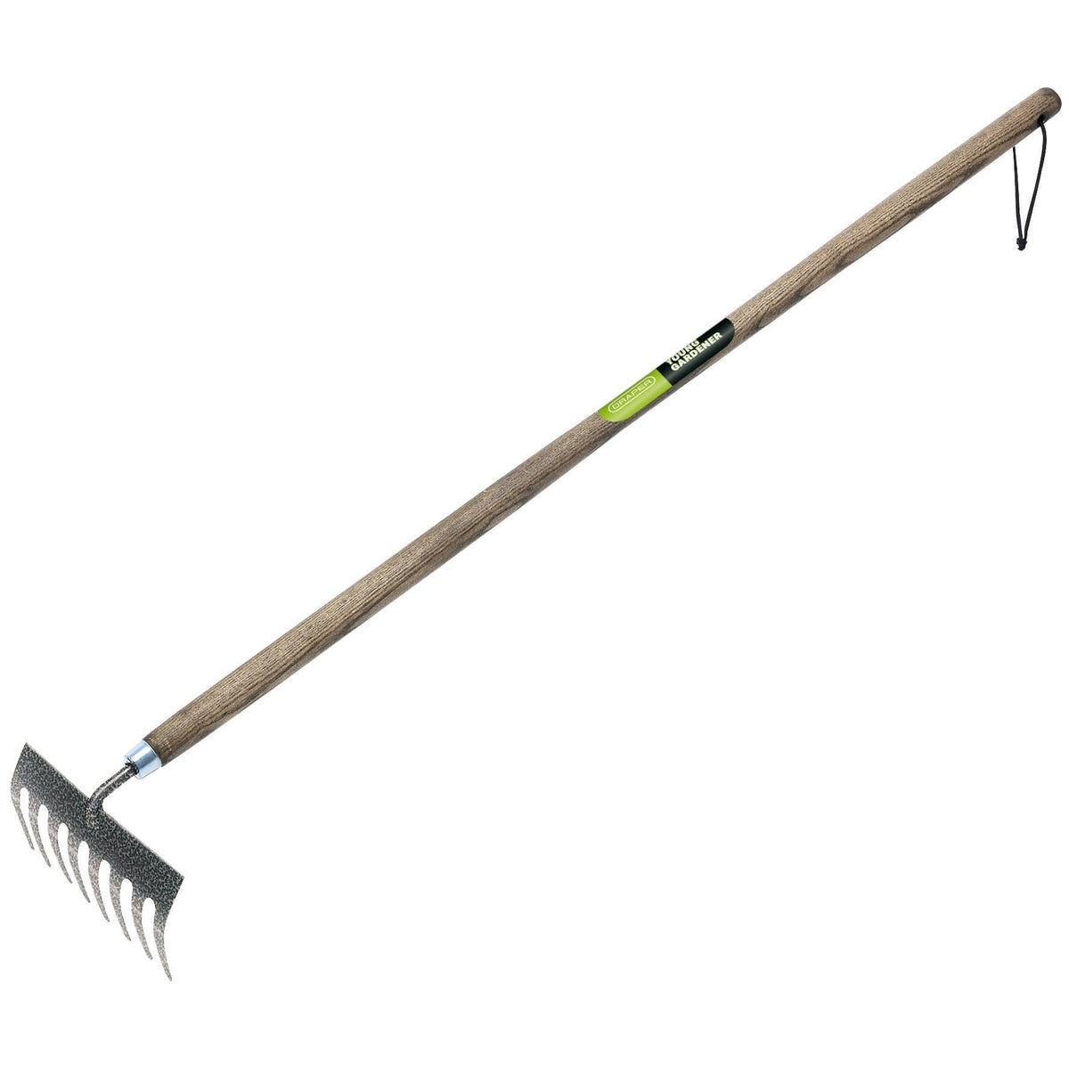 Draper Young Gardener Long Handled Garden Rake with FSC Ash Handle 29915  White Rose Tools