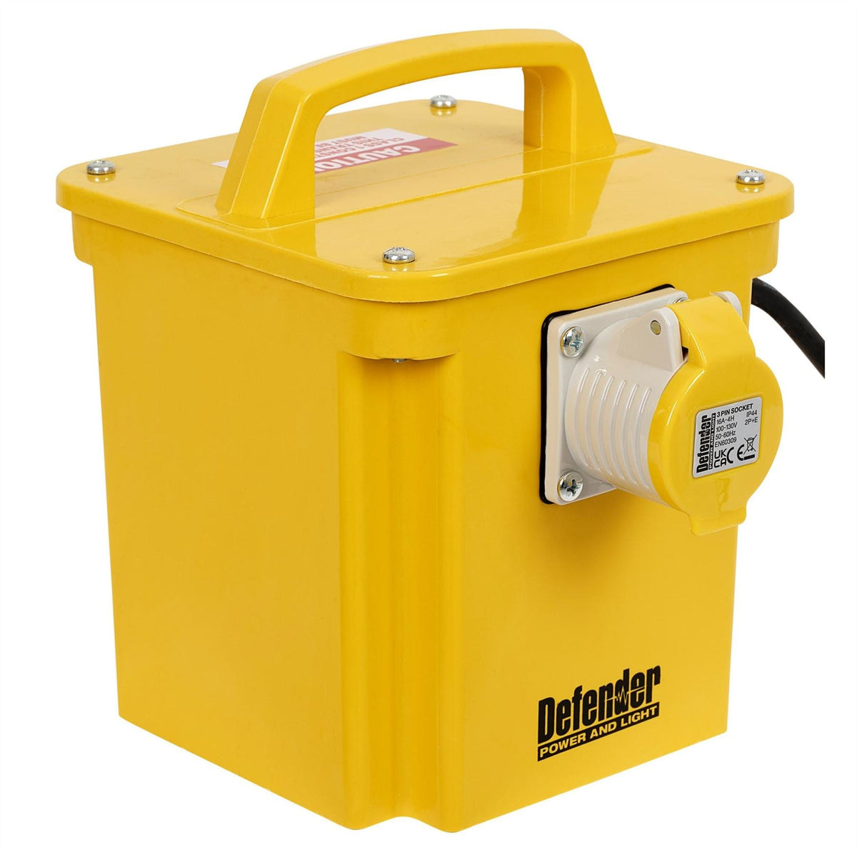 Defender E201512 110V 1.5kVA Transformer 16A 36397  White Rose Tools
