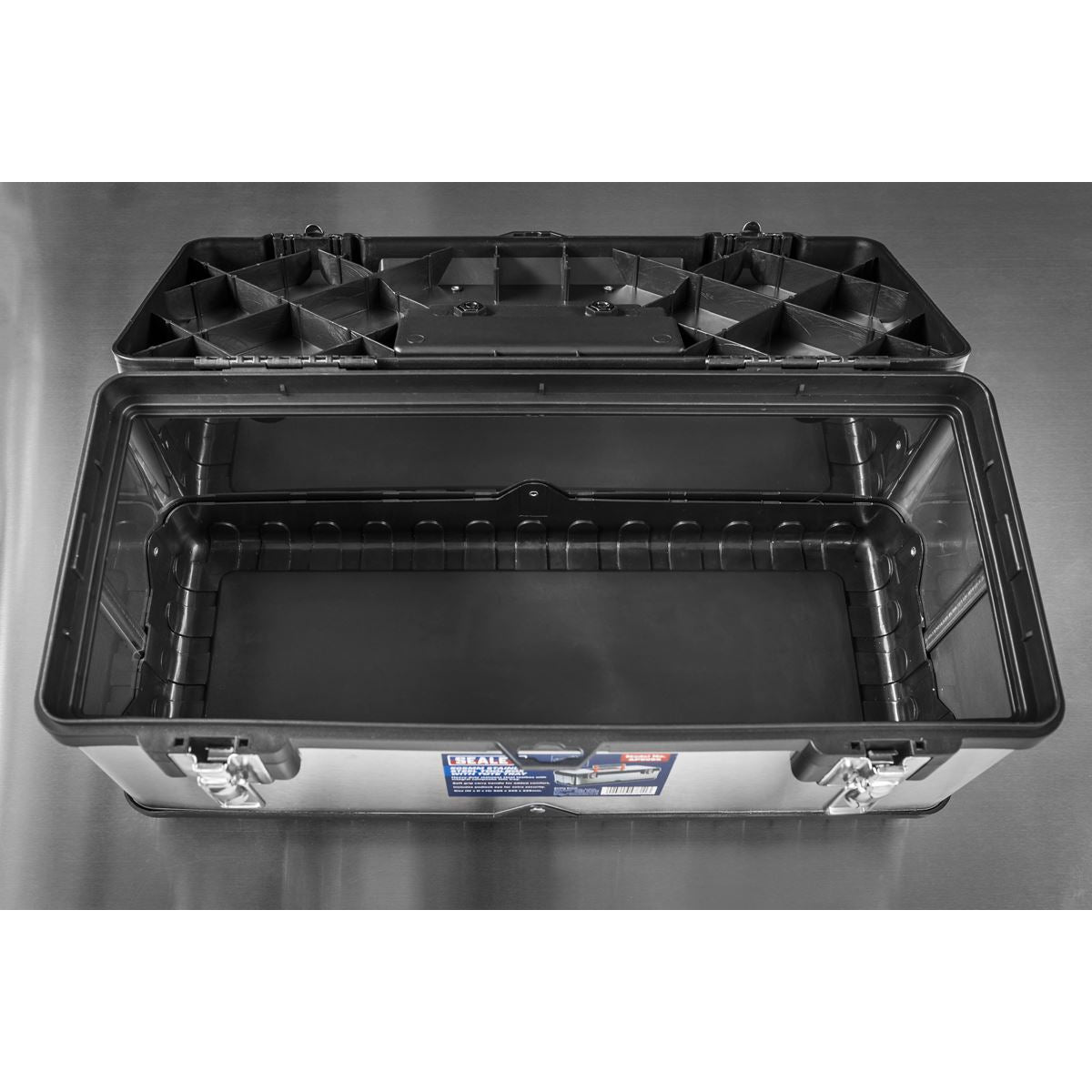Sealey Stainless Steel Toolbox 505mm with Tote Tray
