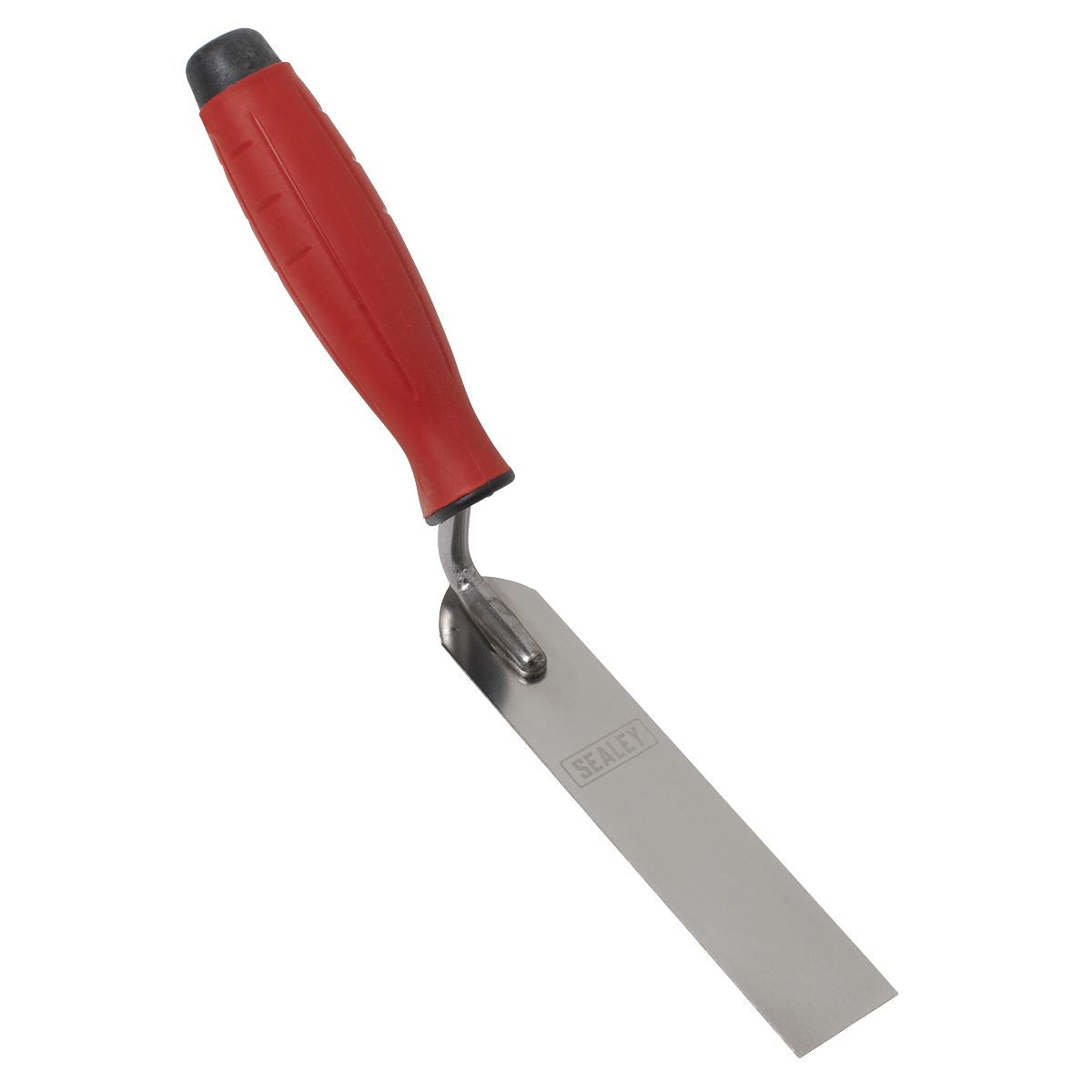 Sealey Stainless Steel Finishing Trowel - Rubber Handle - 30 x 160mm
