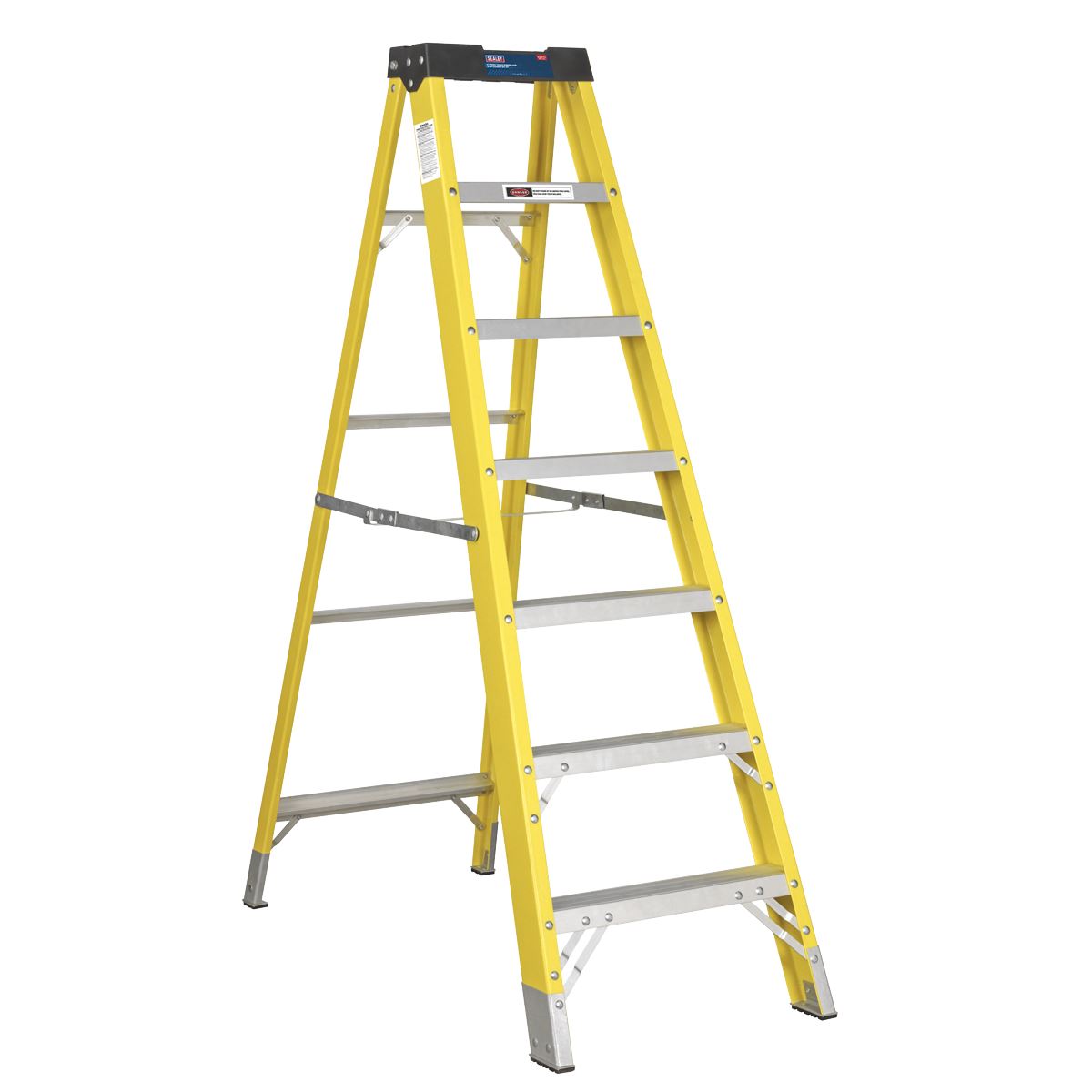 Sealey Fibreglass Step Ladder 6-Tread EN 131 