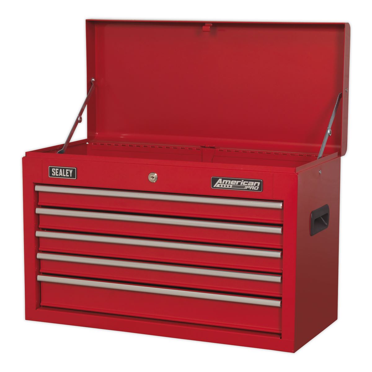 Sealey American Pro Topchest 5 Drawer with Ball-Bearing Slides - Red 