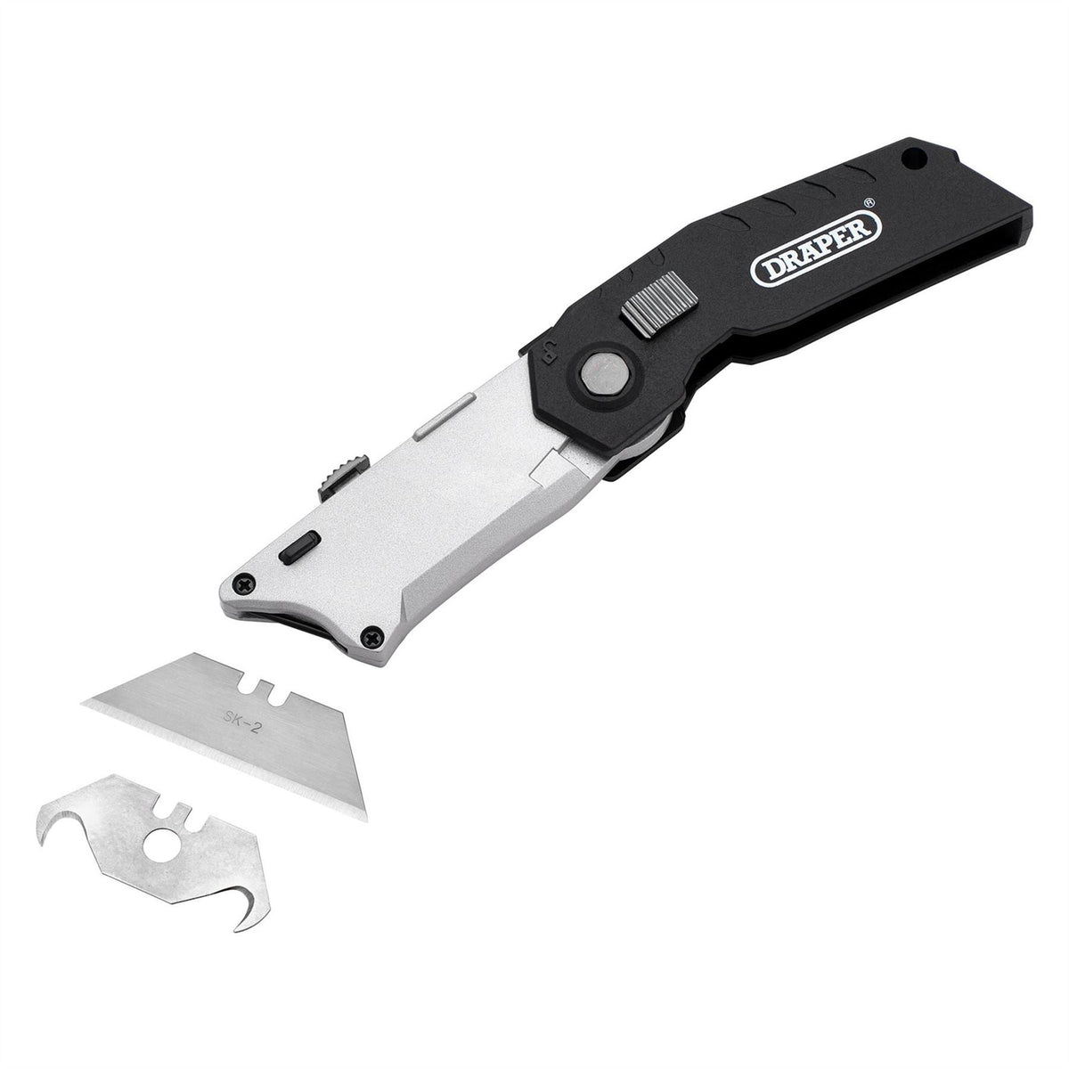 Draper Folding Retractable Twin Blade Knife 28845  White Rose Tools