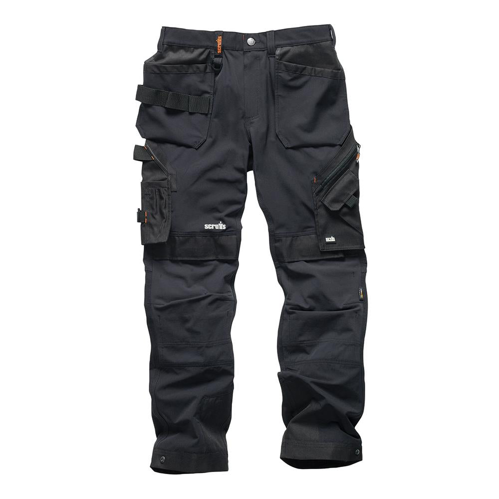 Scruffs Pro Flex Plus Holster Trousers Black - Choose Size