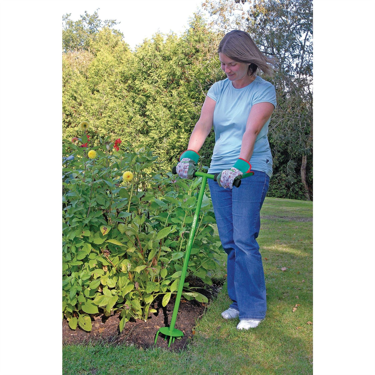 Draper Soft Grip Handle Garden Tiller 28163  White Rose Tools