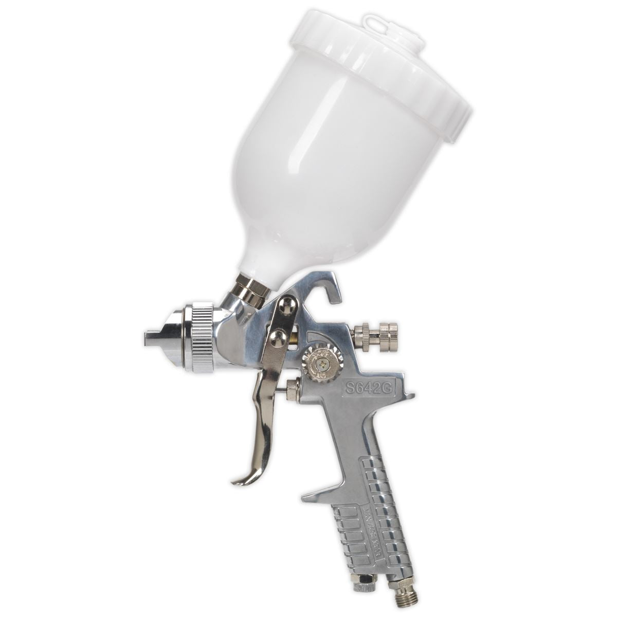 Siegen 1.8mm Set Up Gravity Feed Spray Gun Paint Car Bodyshop Panel Garage 