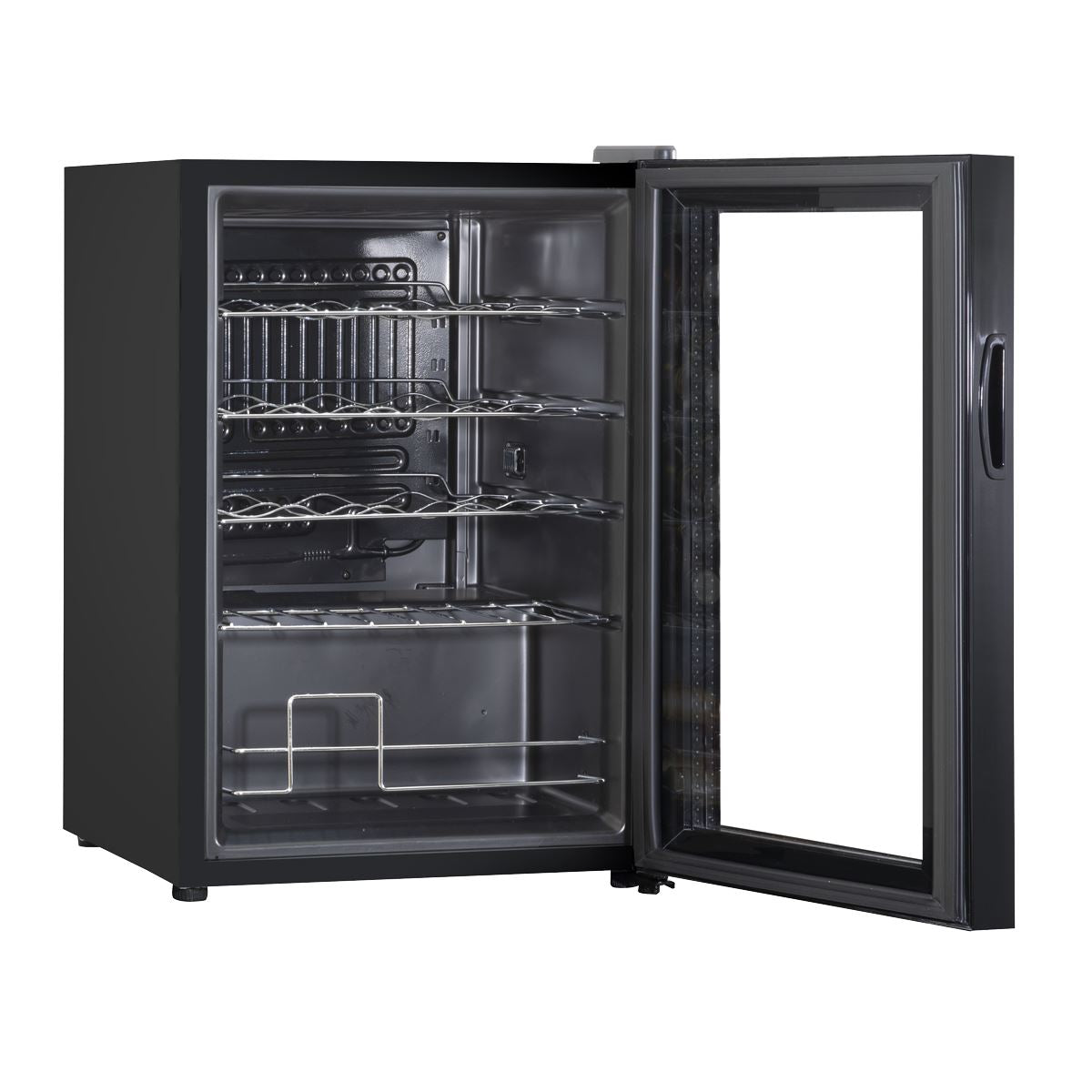 Baridi Wine Cooler/Fridge, Digital Touchscreen Controls, LED Light, 20 Bottle - Black