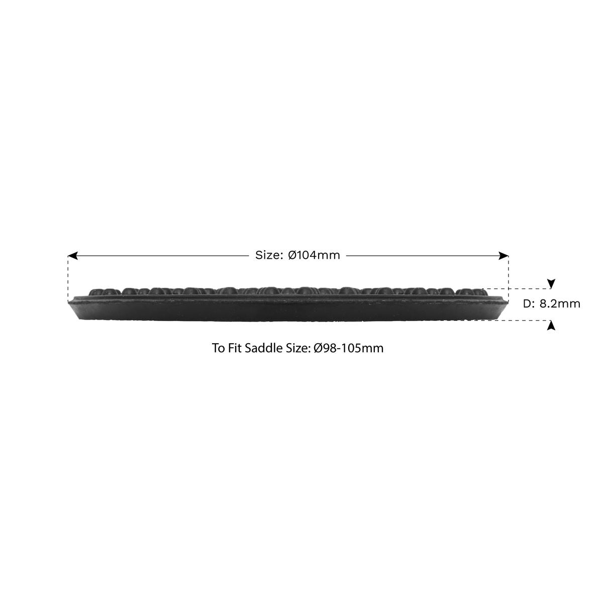 Sealey Safety Rubber Trolley Jack Pad Type B To Fit 98-105mm Saddle 