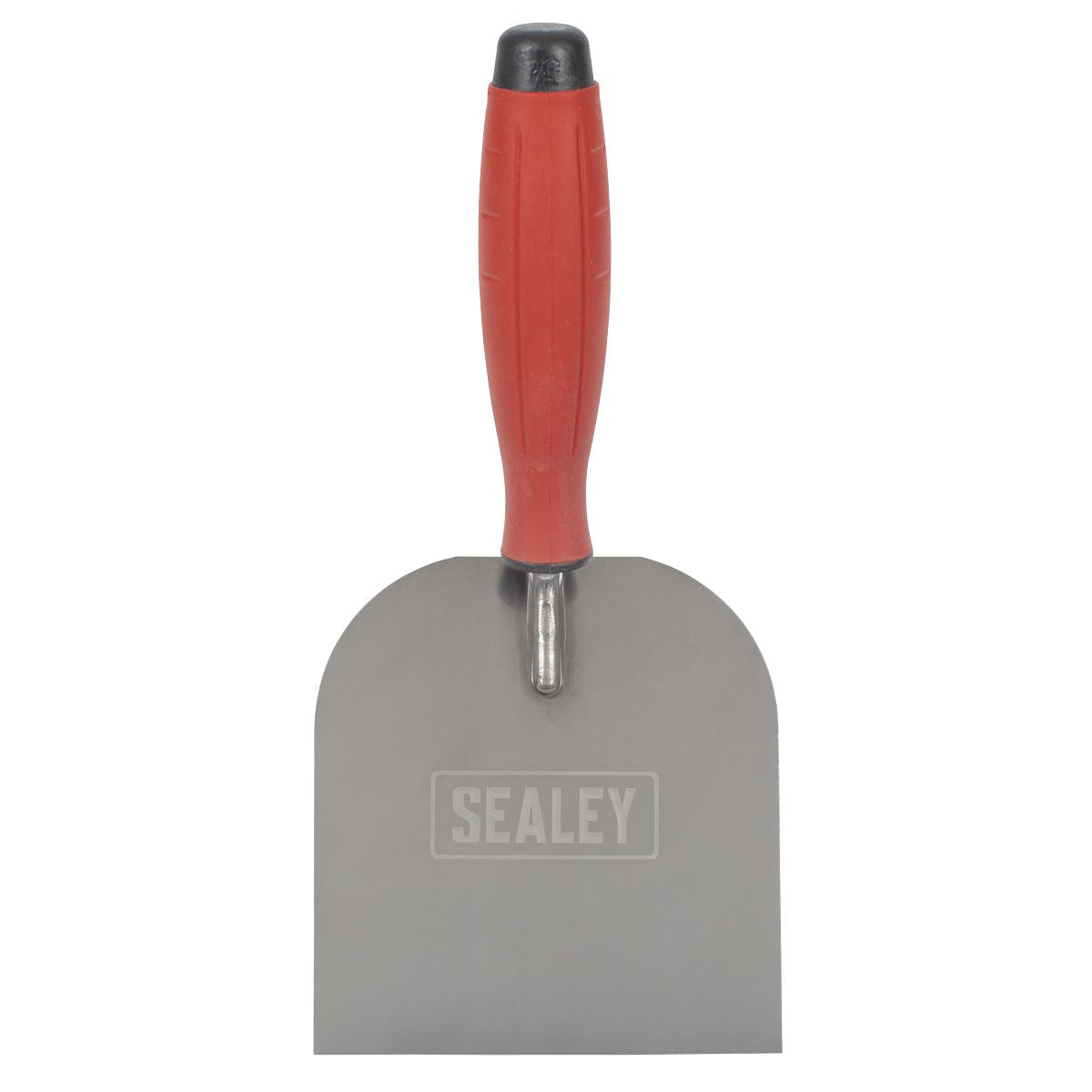 Sealey Stainless Steel Margin Trowel - Rubber Handle - 120mm