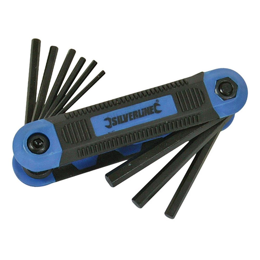 Silverline Expert Hex Key Imperial Tool 9pce 5/64" - 1/4" 763580