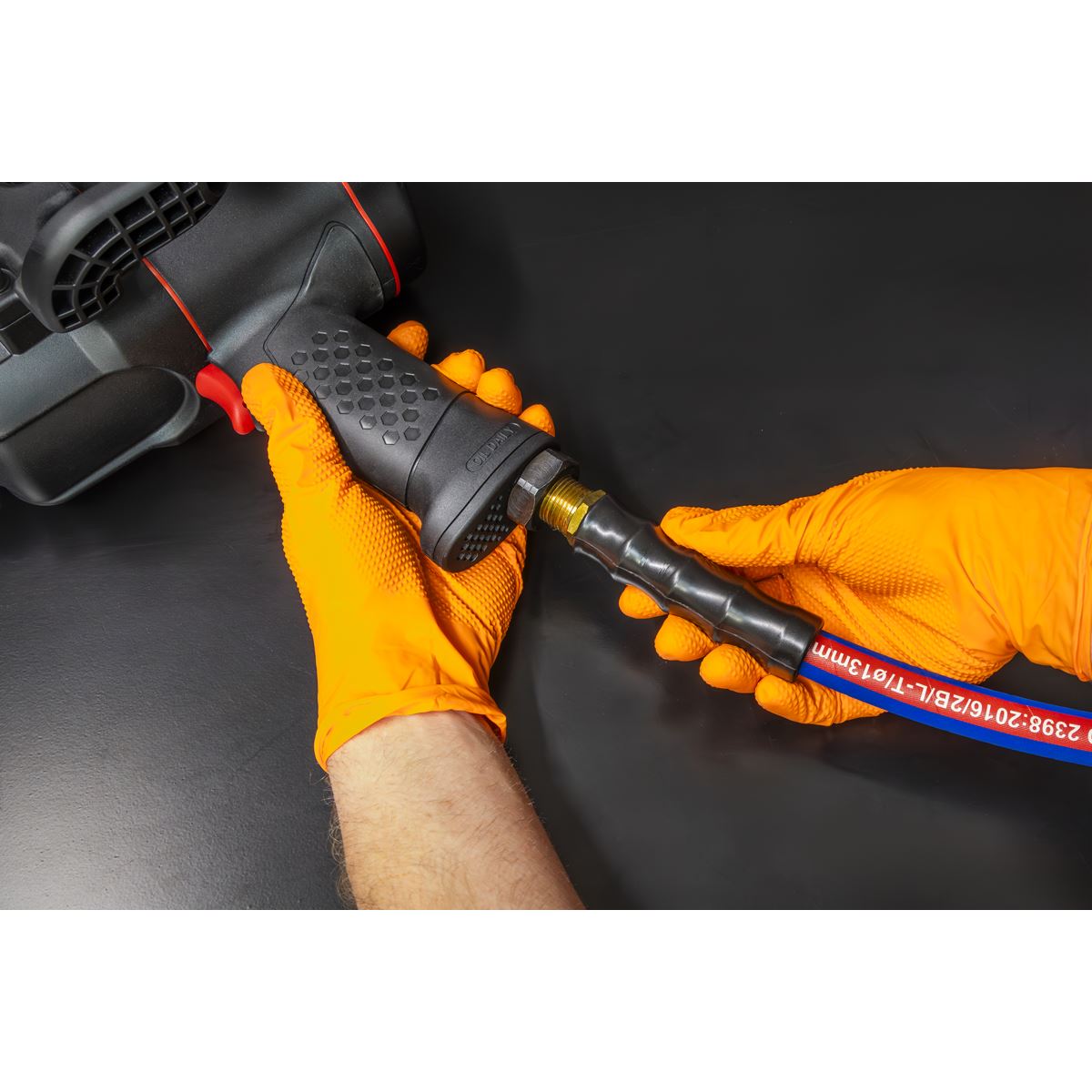 Sealey Air Hose 5m x Ø13mm with 1/2"BSP Unions Extra-Heavy-Duty