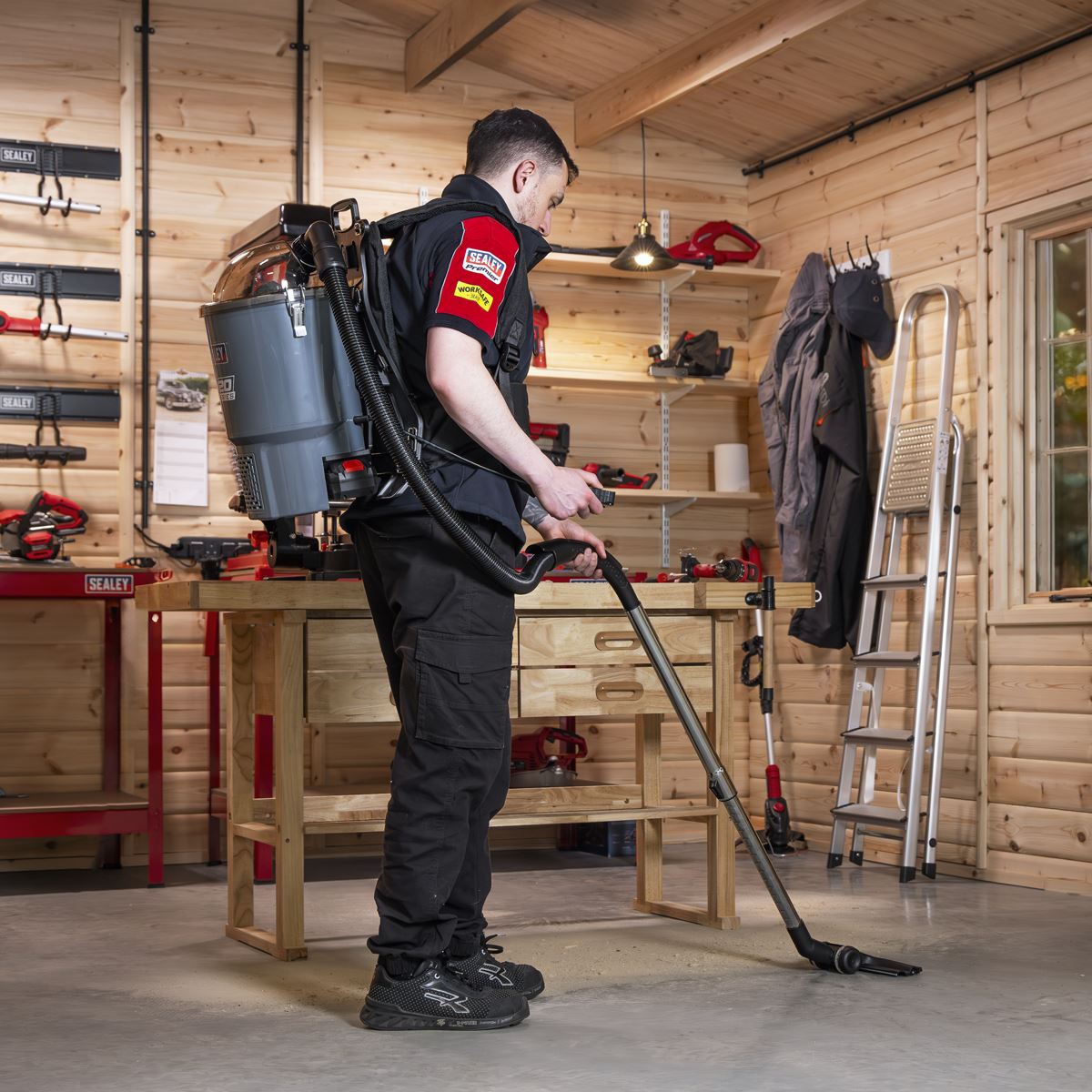 Sealey Cordless Backpack Vacuum Kit SV20 Series 40V 