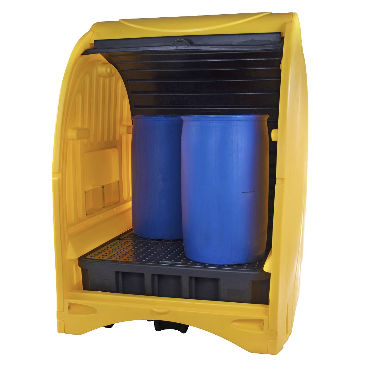 Sealey 4 Drum Spill Pallet with Hardcover 485L Capacity