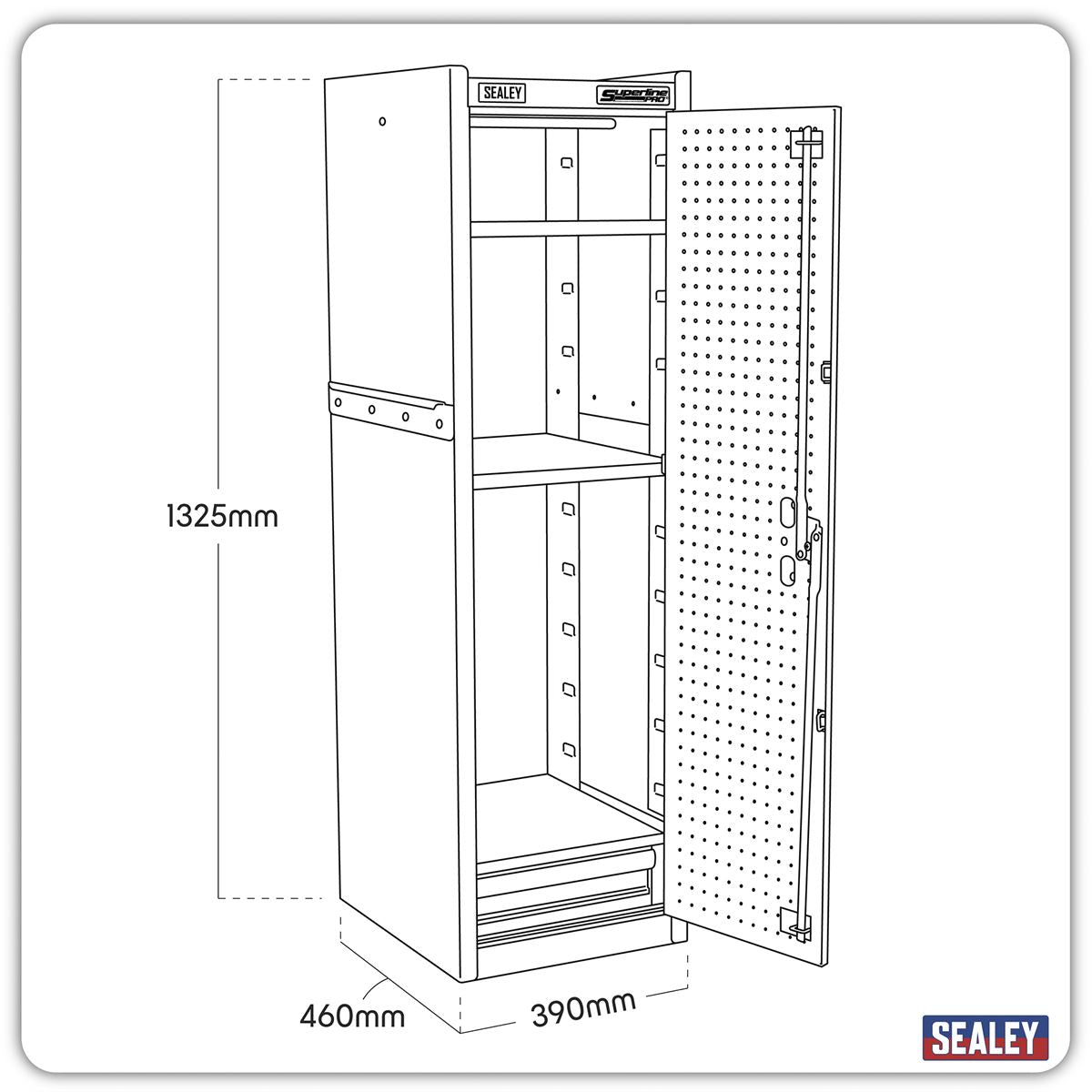 Sealey Superline Pro Hang-On Locker - Red 