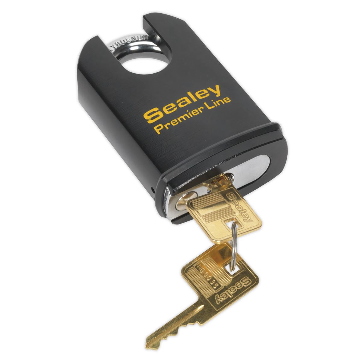 Sealey Premier Steel Body Padlock Shrouded Shackle 61mm 