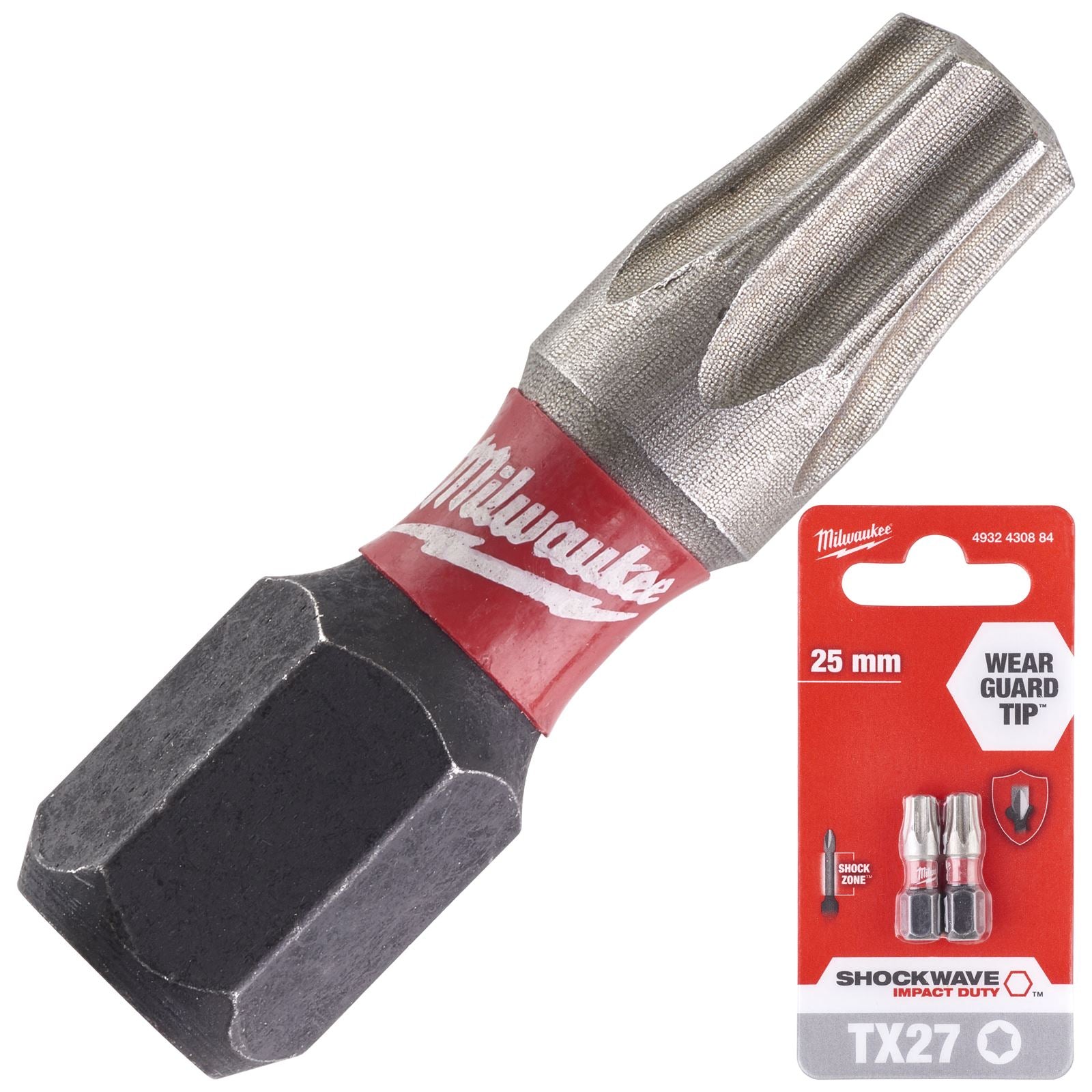 Milwaukee Screwdriver Bits Shockwave Impact Duty PH PZ TX HEX SL Blister Packed 