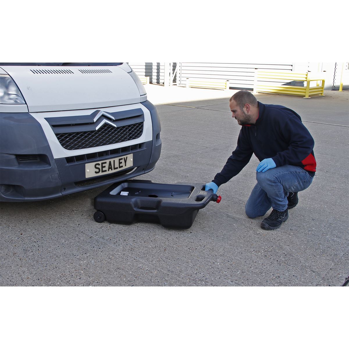 Sealey Oil/Fluid Drain & Recycling Container 54L - Wheeled 