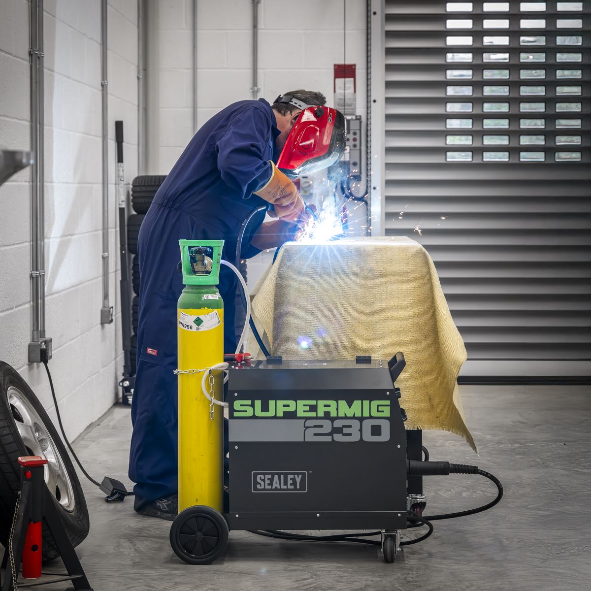 Sealey Professional MIG Welder 230A 230V with Binzel® Euro Torch