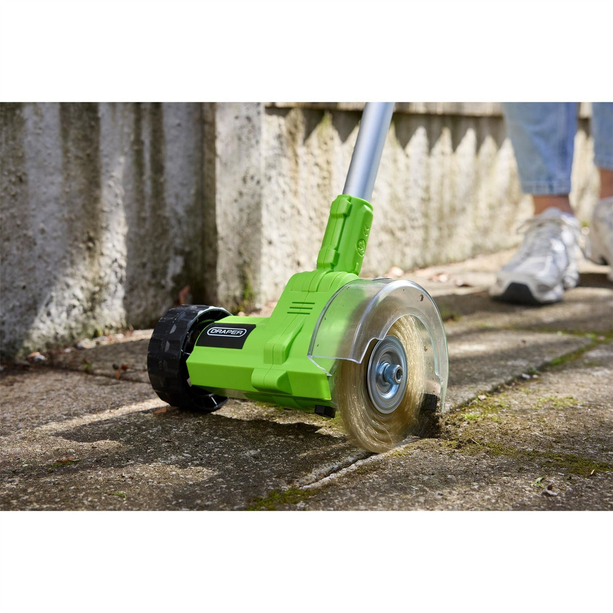 Draper 18V Weed Remover 1 x 2.0Ah Battery 1 x Charger 31866  White Rose Tools