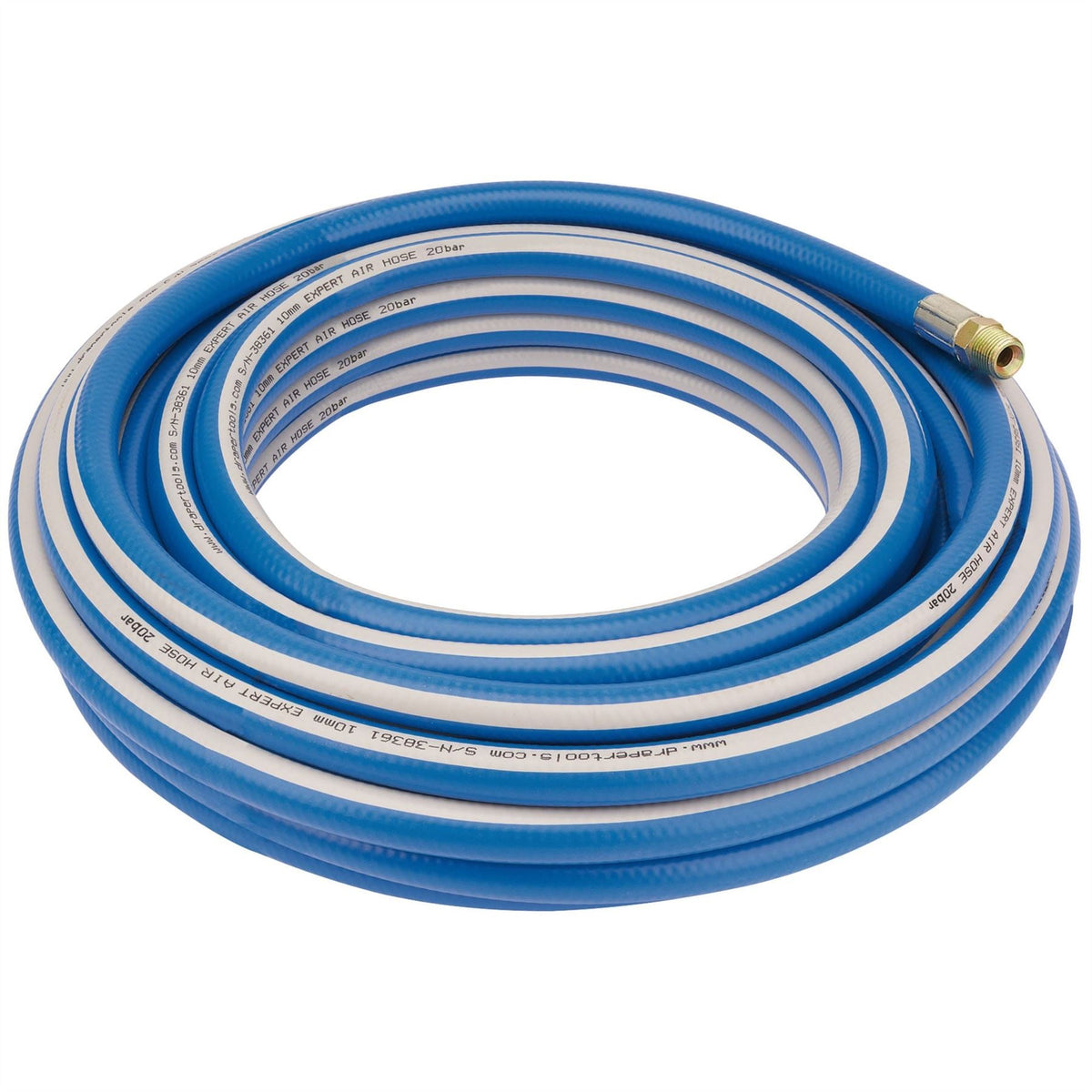 Draper Expert Air Line Hose 15m 6mm Bore 1/4" BSP 38356  White Rose Tools