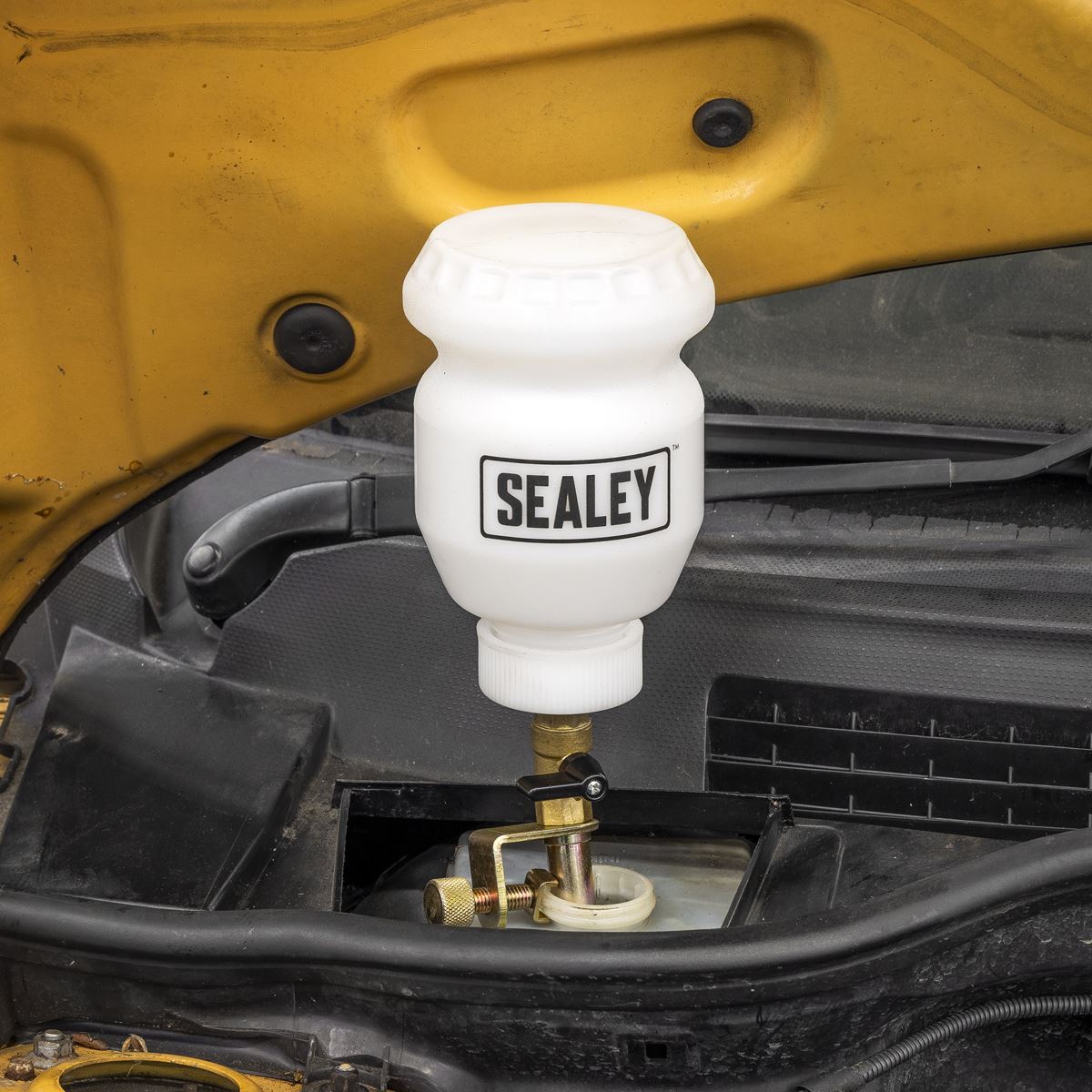 Sealey Brake Fluid Refill Bottle 1L  White Rose Tools