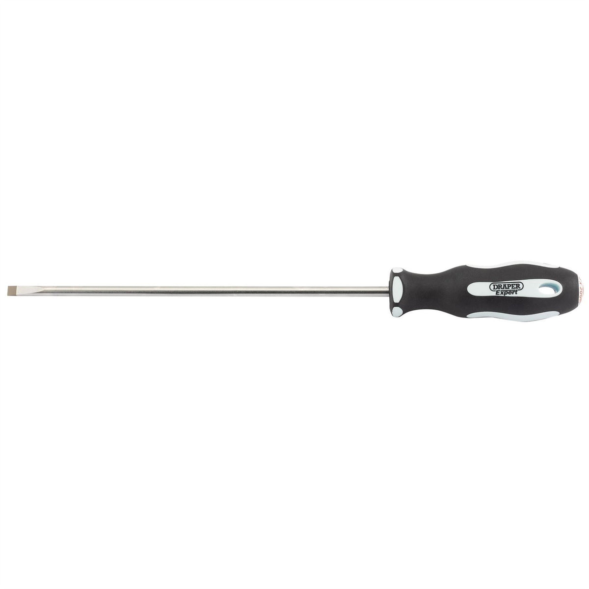 Draper Expert Plain Slot Soft Grip Parallel Tip Screwdriver 5.5 x 200mm 34975  White Rose Tools