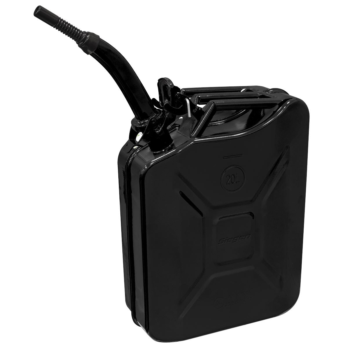 Siegen by Sealey Jerry Can 20L - Black