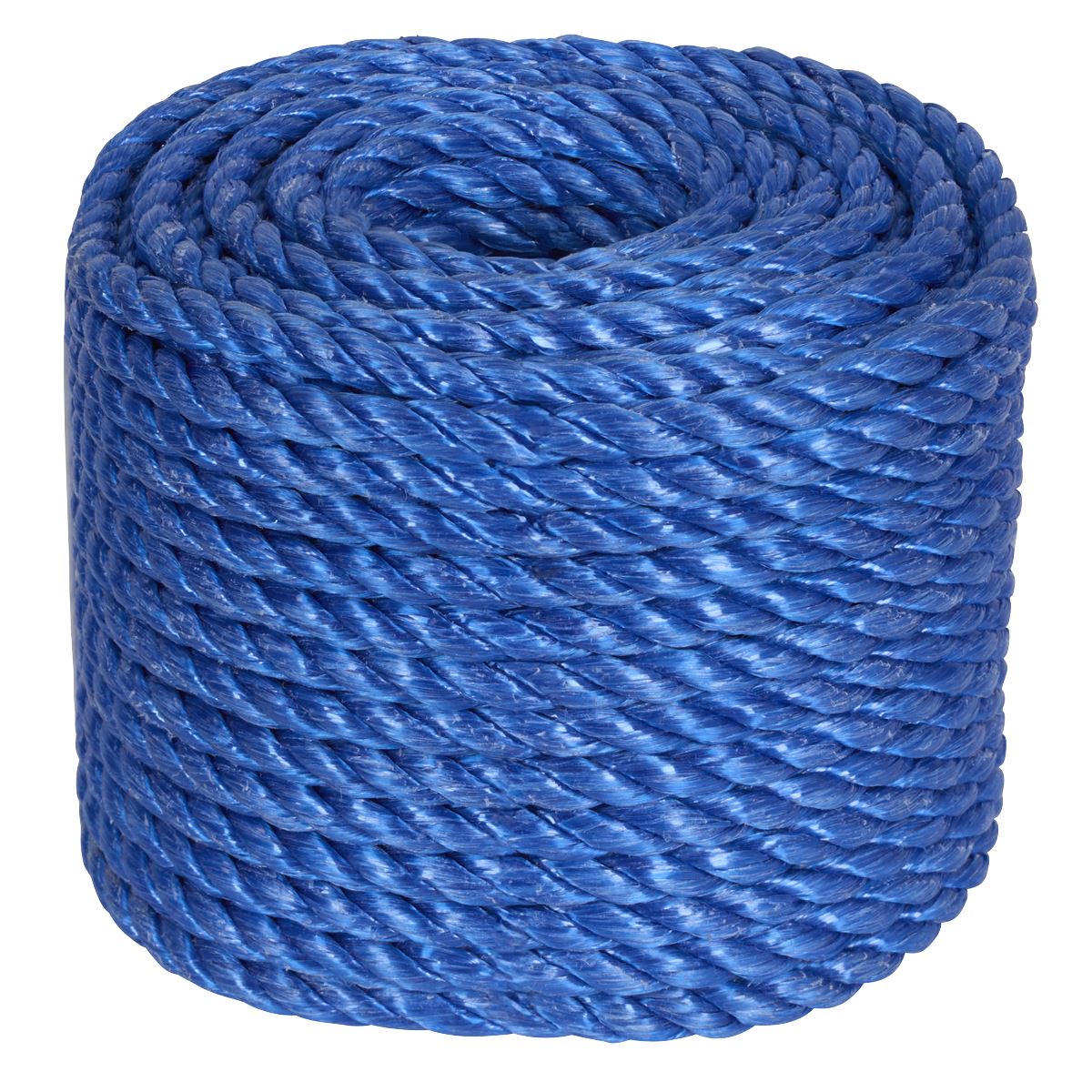 Sealey 8mm x 30m Polypropylene Split Film Twisted Rope, Blue  White Rose Tools