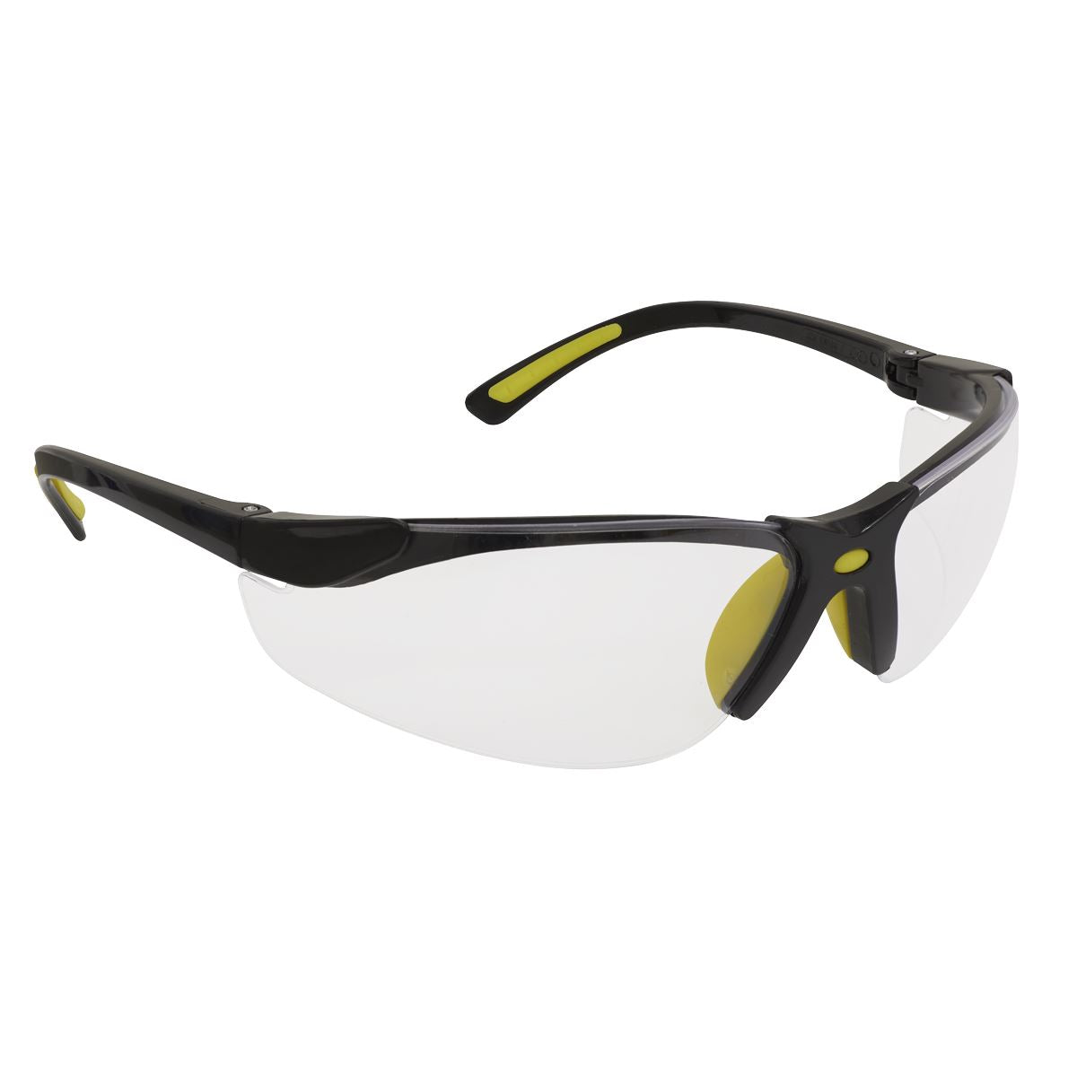 Worksafe by Sealey Zante Style Clear Safety Glasses with Flexi Arms