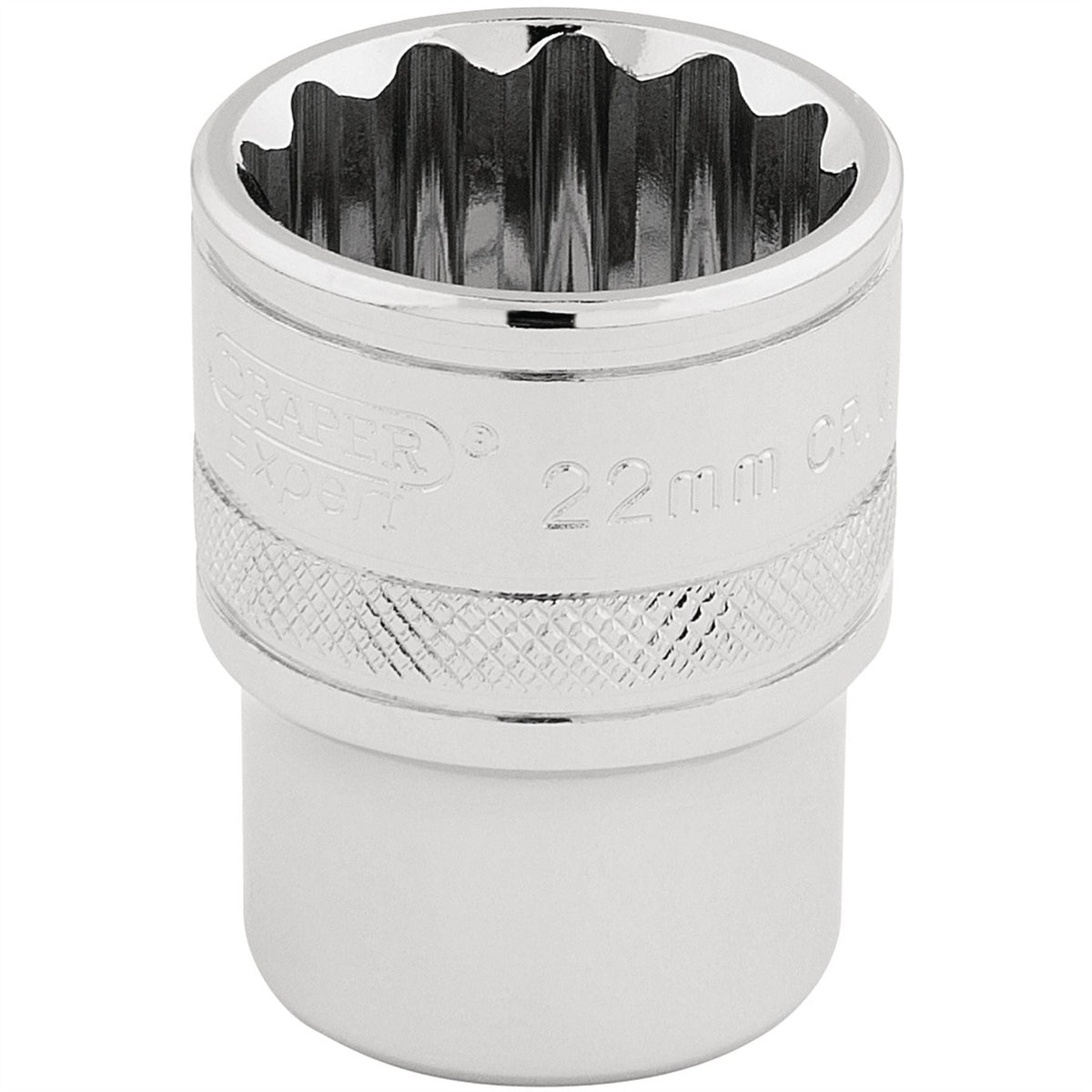 Draper Expert HI-TORQ® 12 Point Socket 1/2" Sq. Dr. 22mm 33368  White Rose Tools