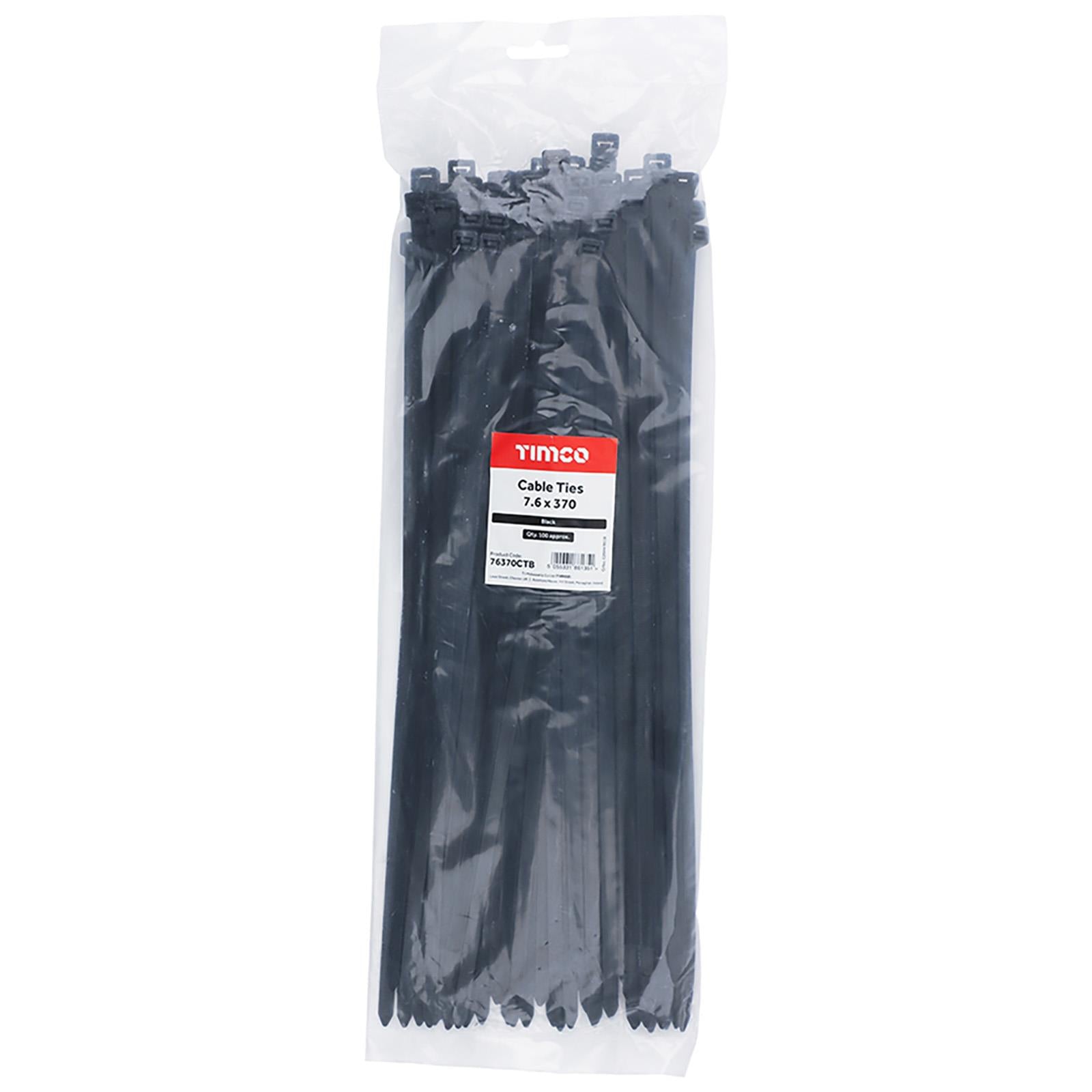 TIMCO Cable Ties Tie Wraps Black BS EN 62275 - Choose Size