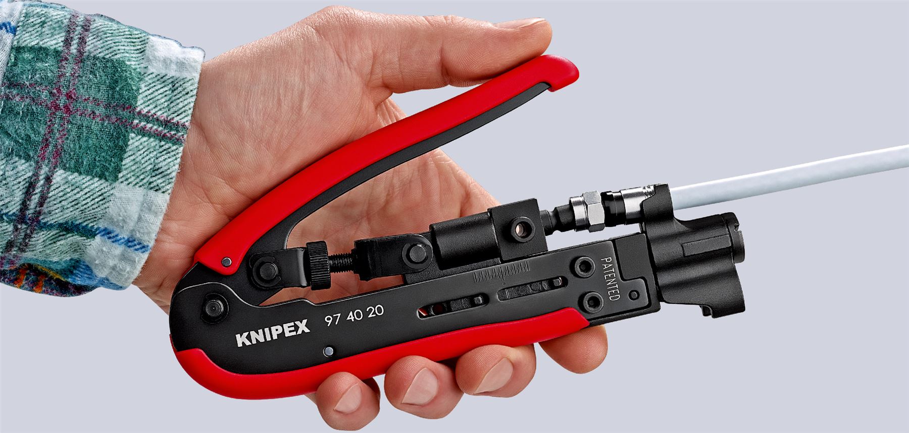 KNIPEX Compression Tool for Crimping F BNC RCA Connectors 175mm 97 40 20 SB