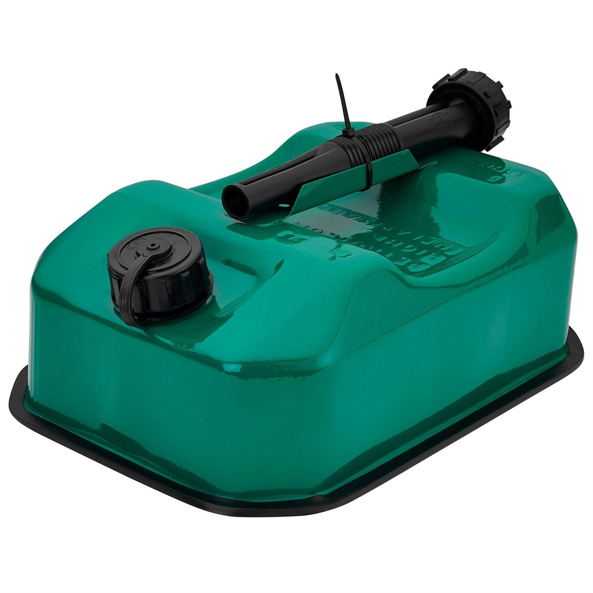 Draper Flat Steel Fuel Can 5L Green 31787  White Rose Tools